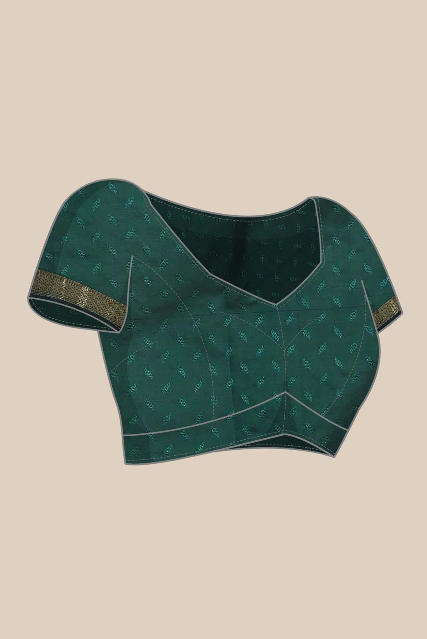 Green Blended Bangalore Silk Saree