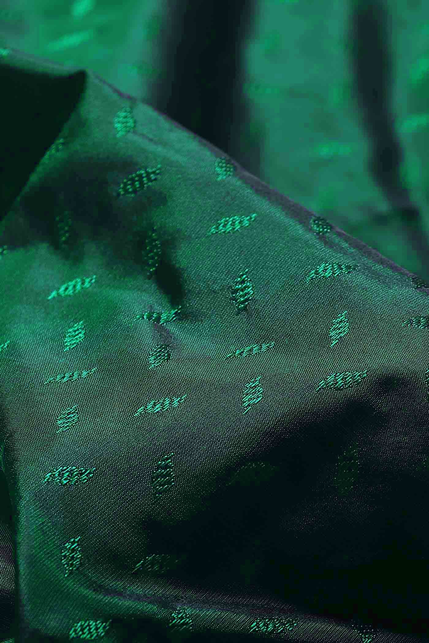 Green Blended Bangalore Silk Saree