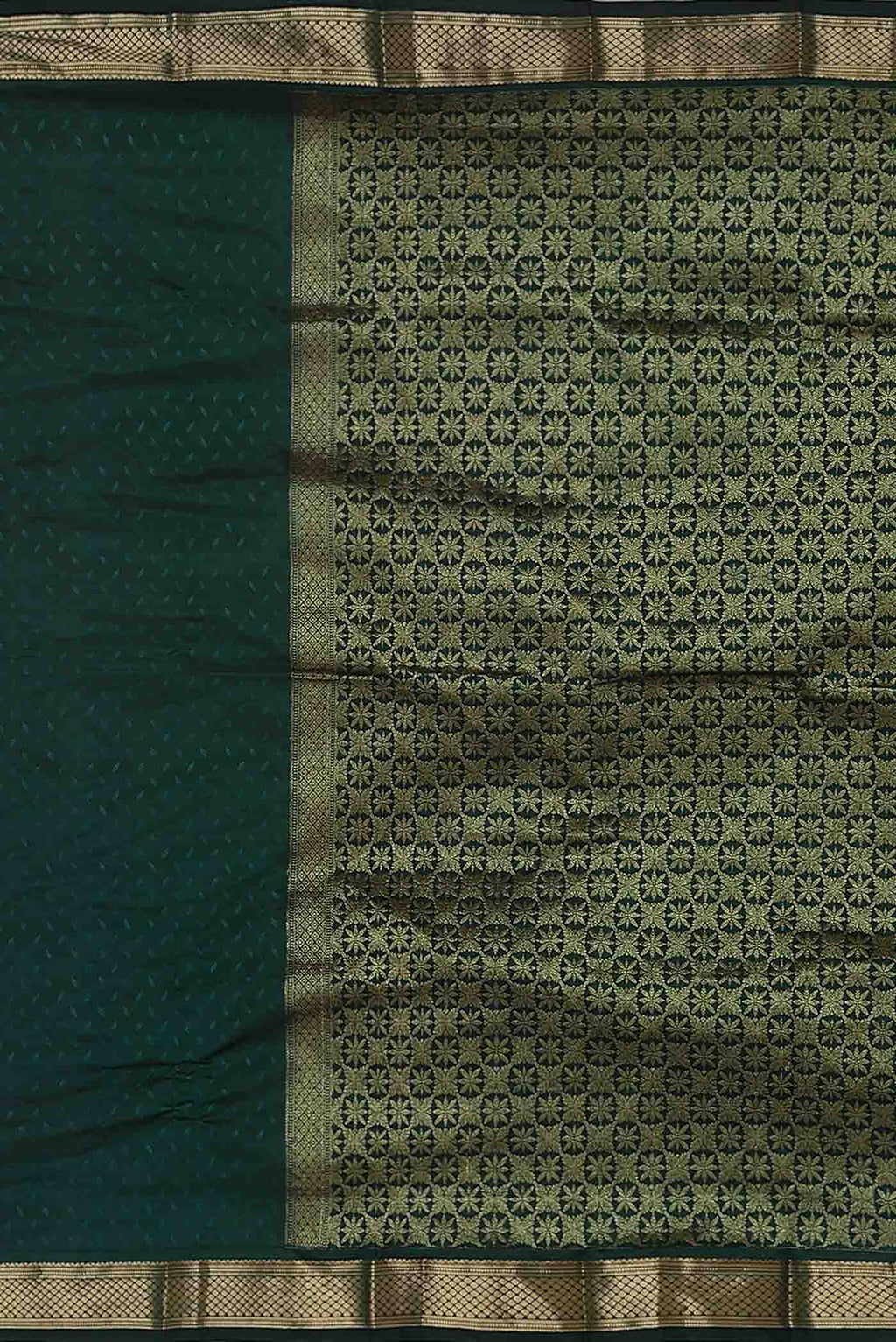 Green Blended Bangalore Silk Saree