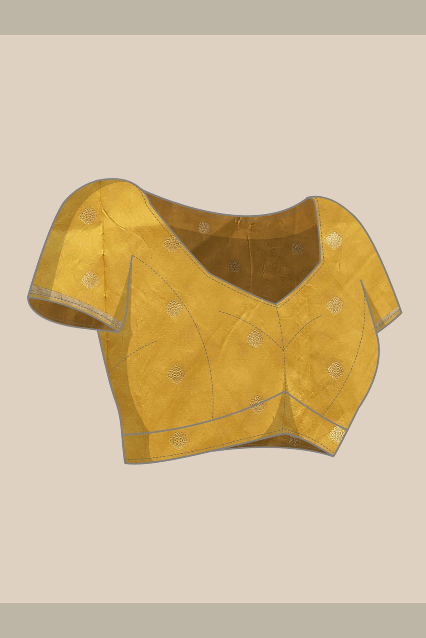 Yellow Banarasi Katan Silk Saree