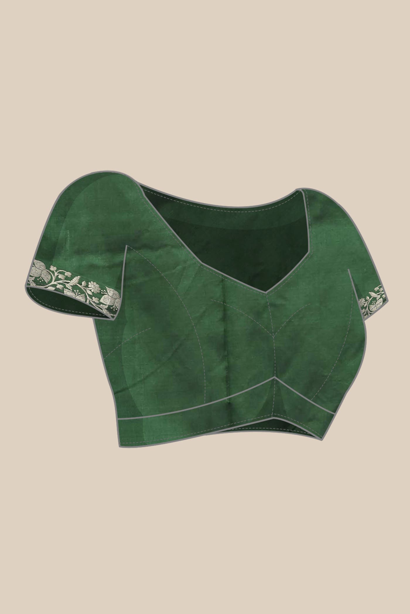 Green Banarasi Katan Silk Saree