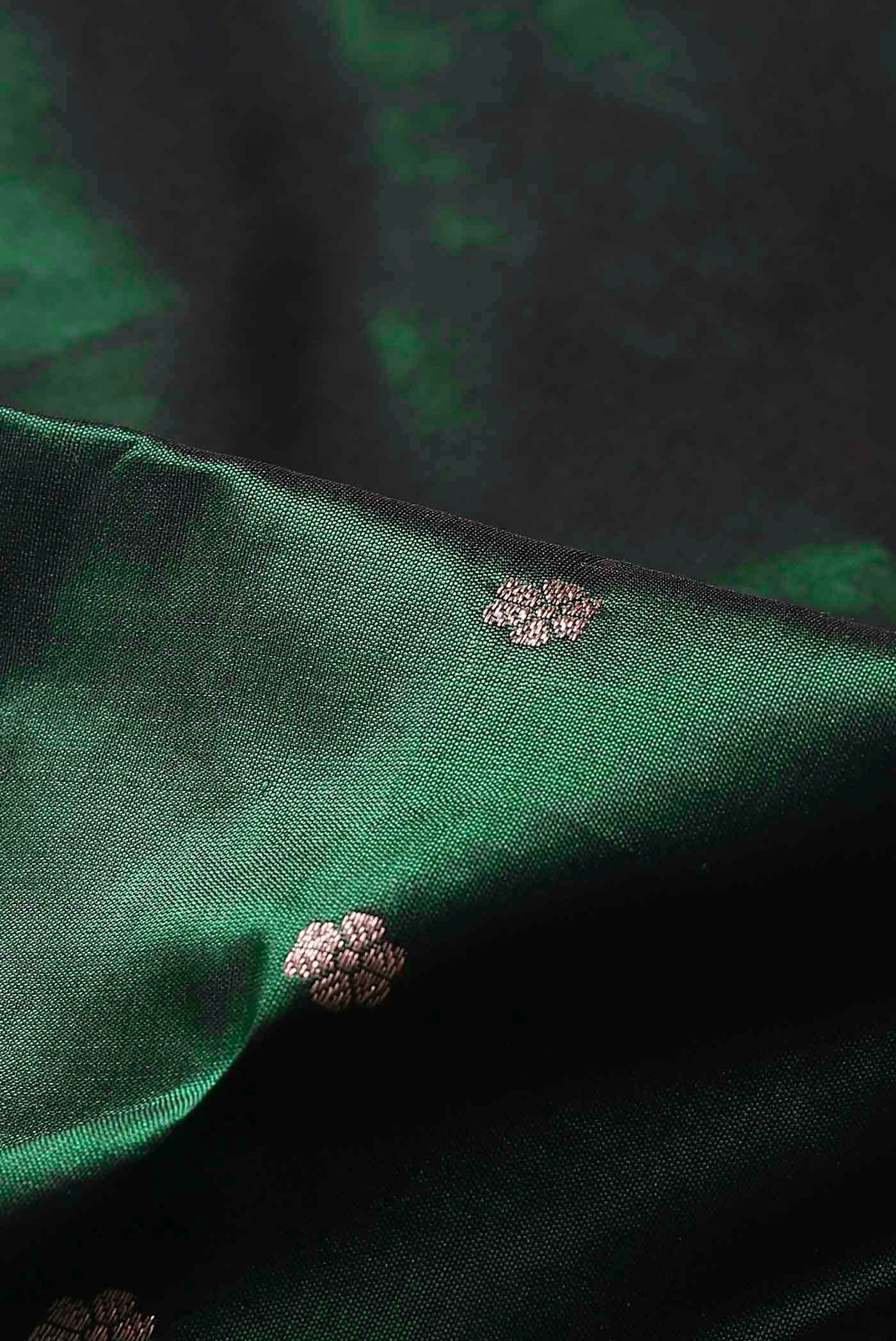 Green Banarasi Katan Silk Saree