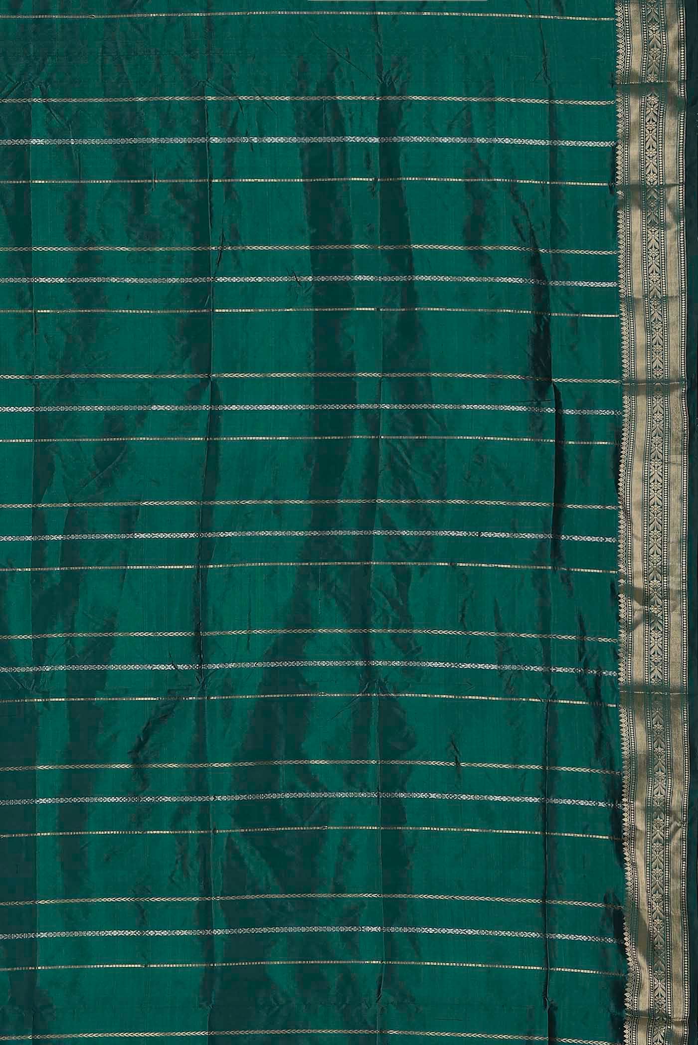 Green Banarasi Katan Silk Saree