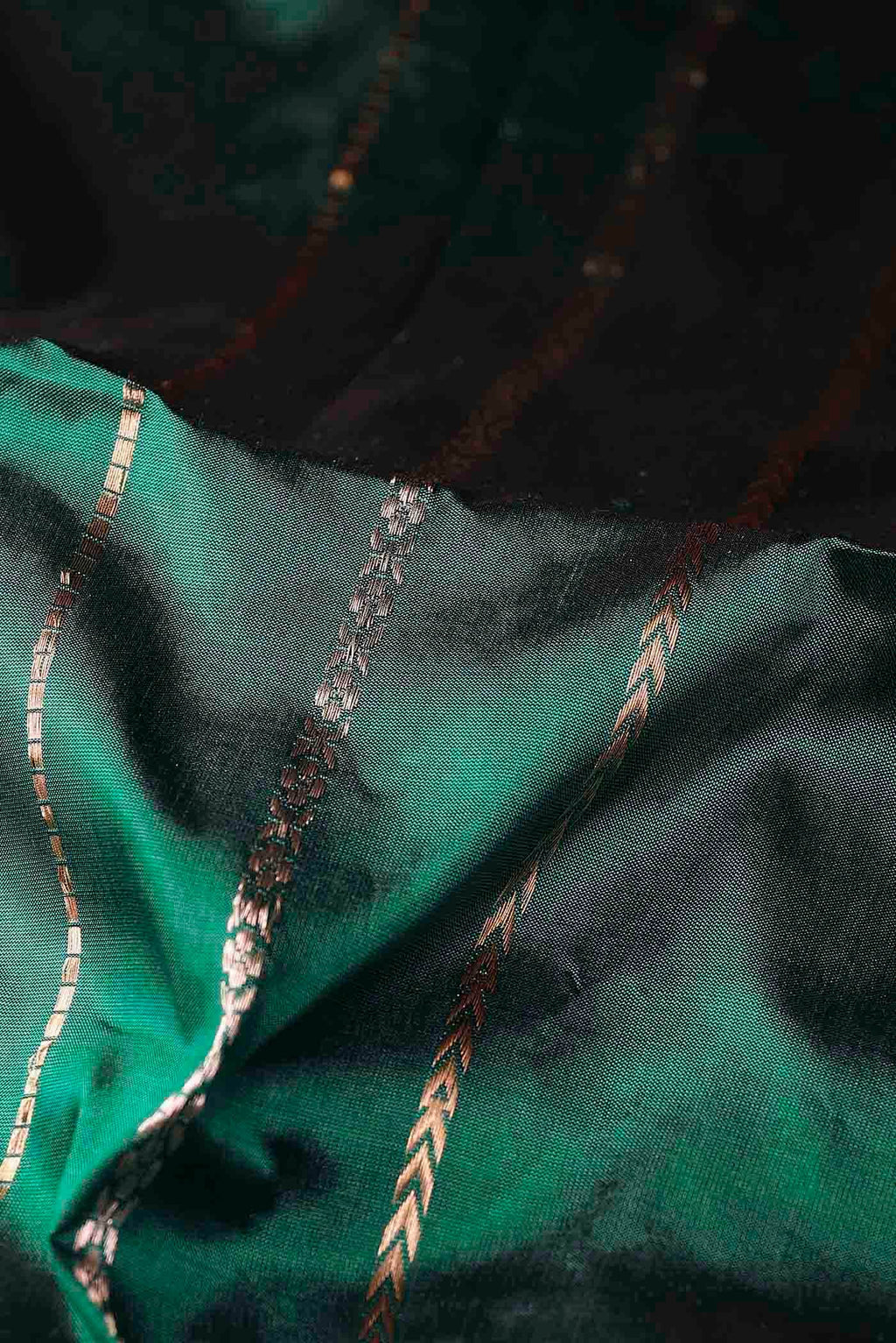 Green Banarasi Katan Silk Saree