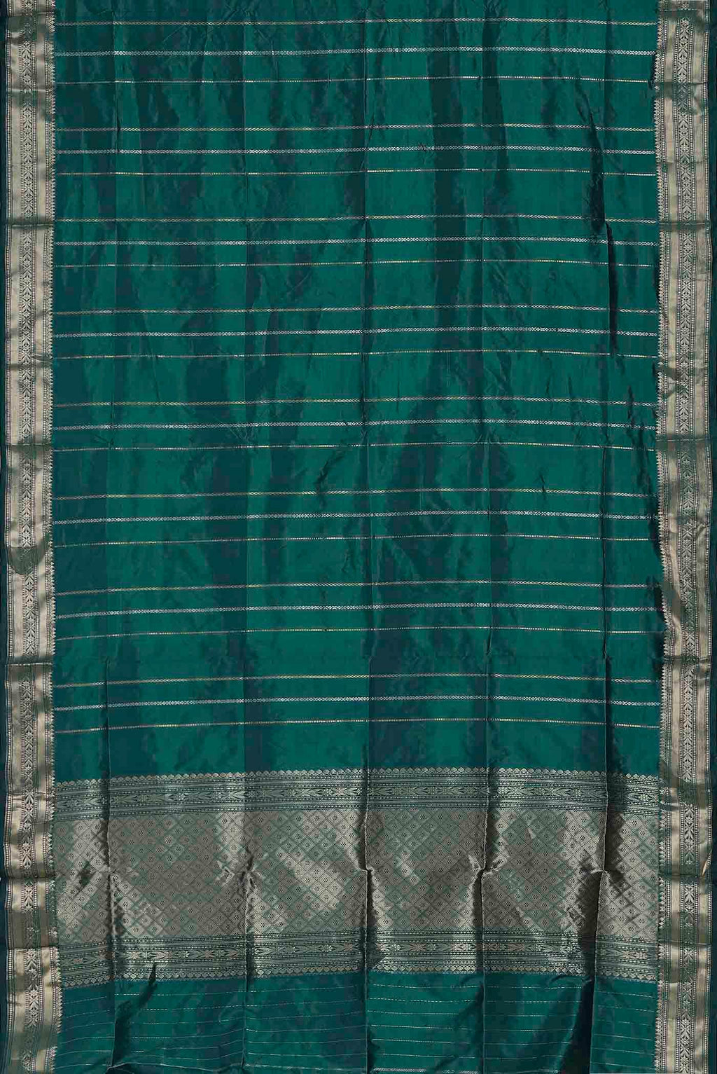 Green Banarasi Katan Silk Saree