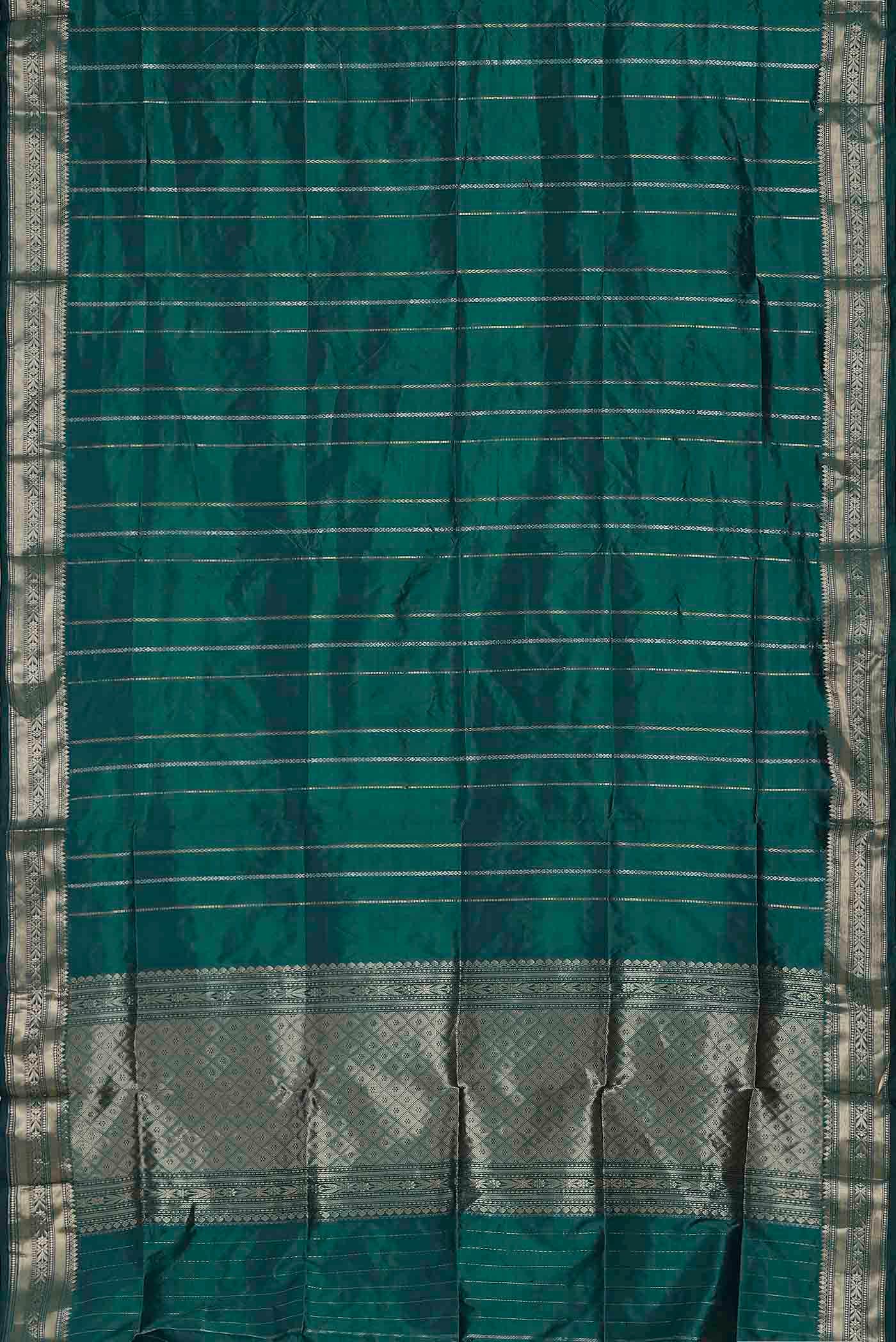 Green Banarasi Katan Silk Saree