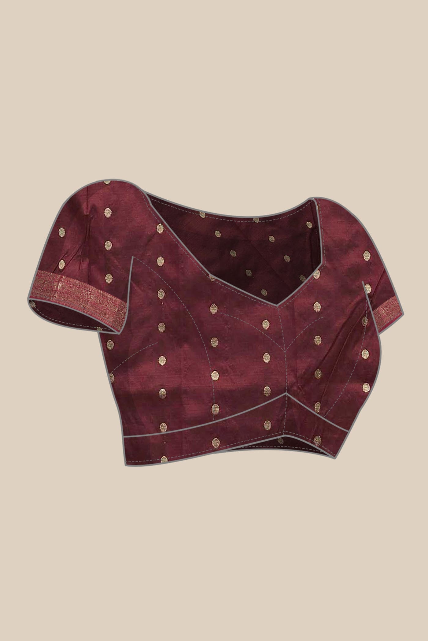 Magenta Banarasi Katan Silk Saree