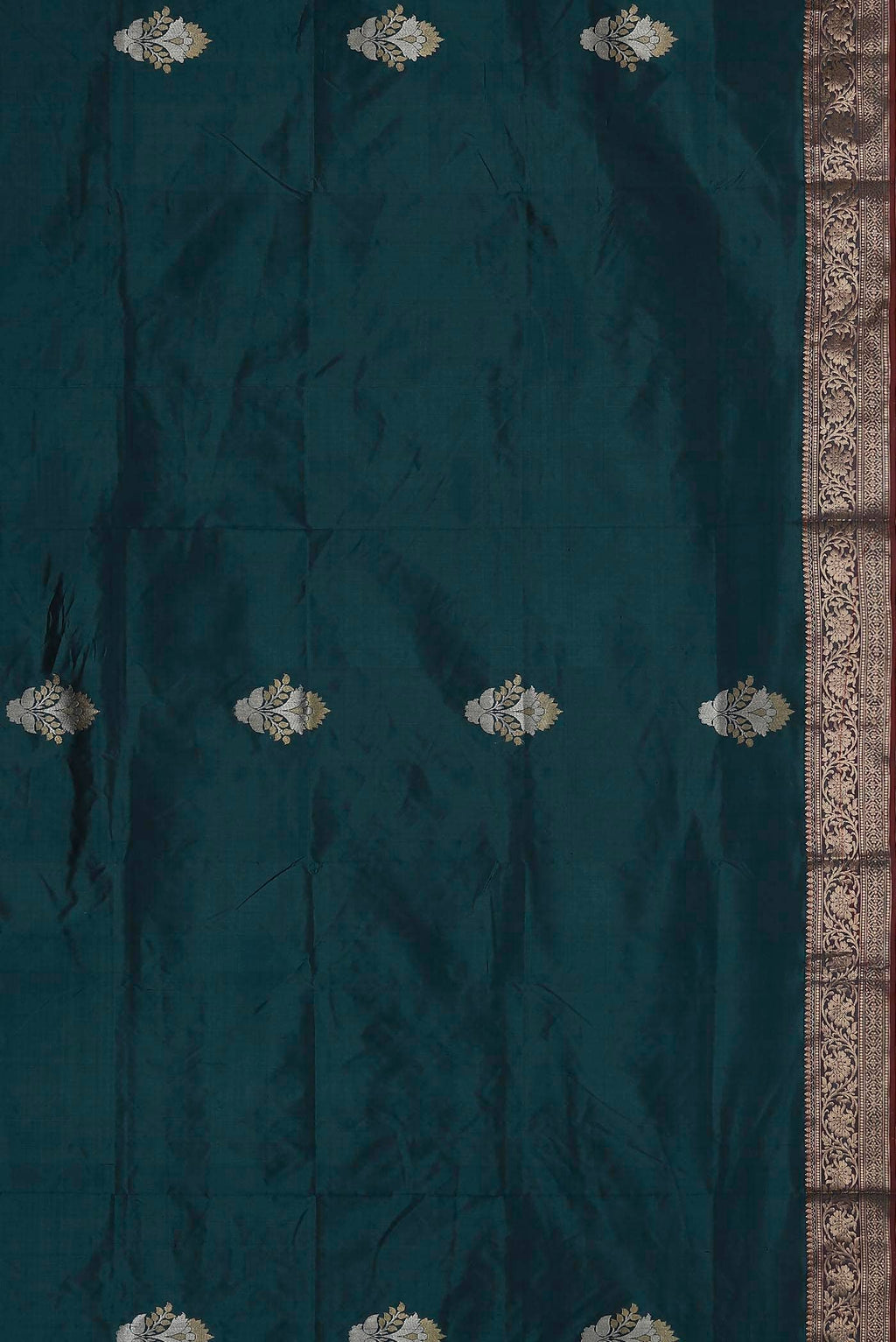 Blue Banarasi Katan Silk Saree