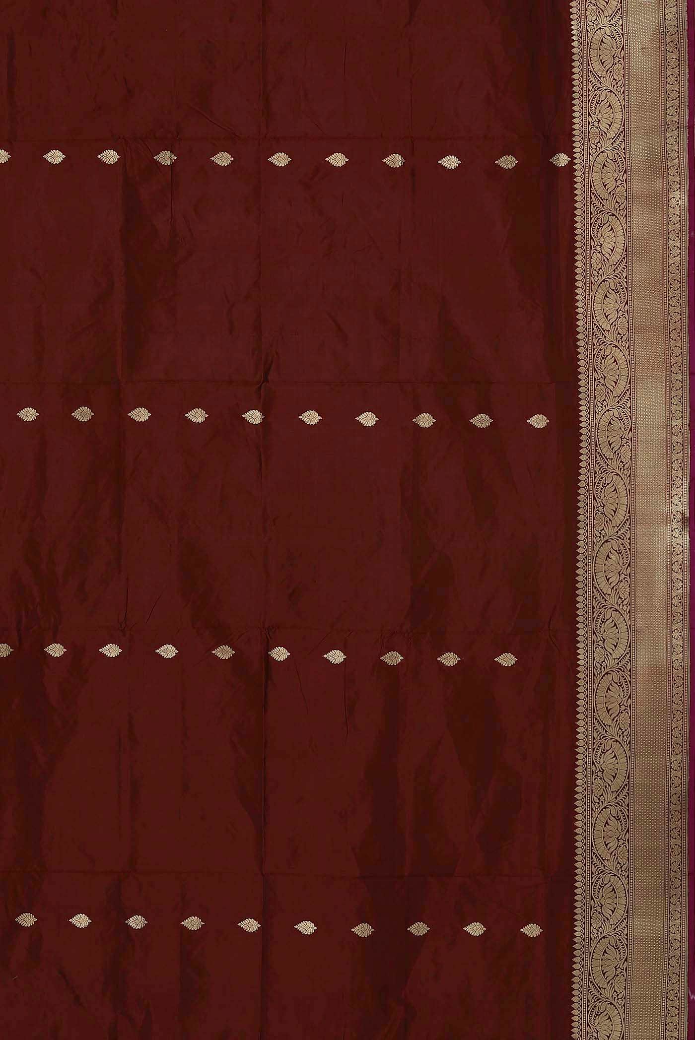 Brown Banarasi Katan Silk Saree