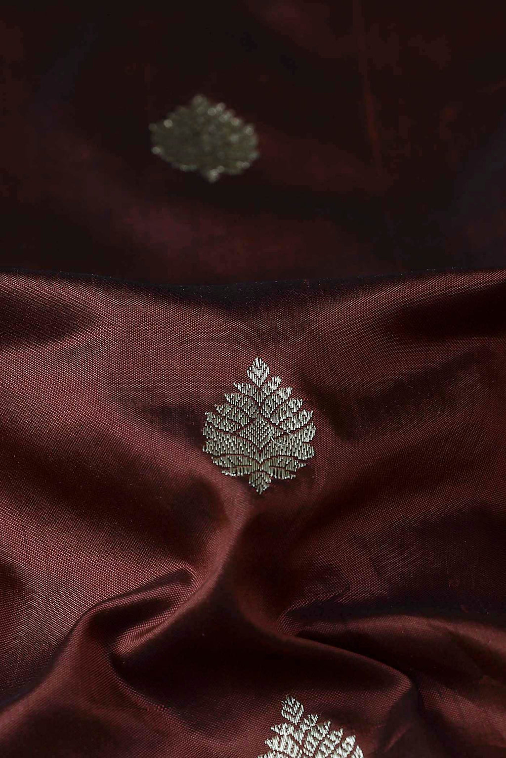 Brown Banarasi Katan Silk Saree
