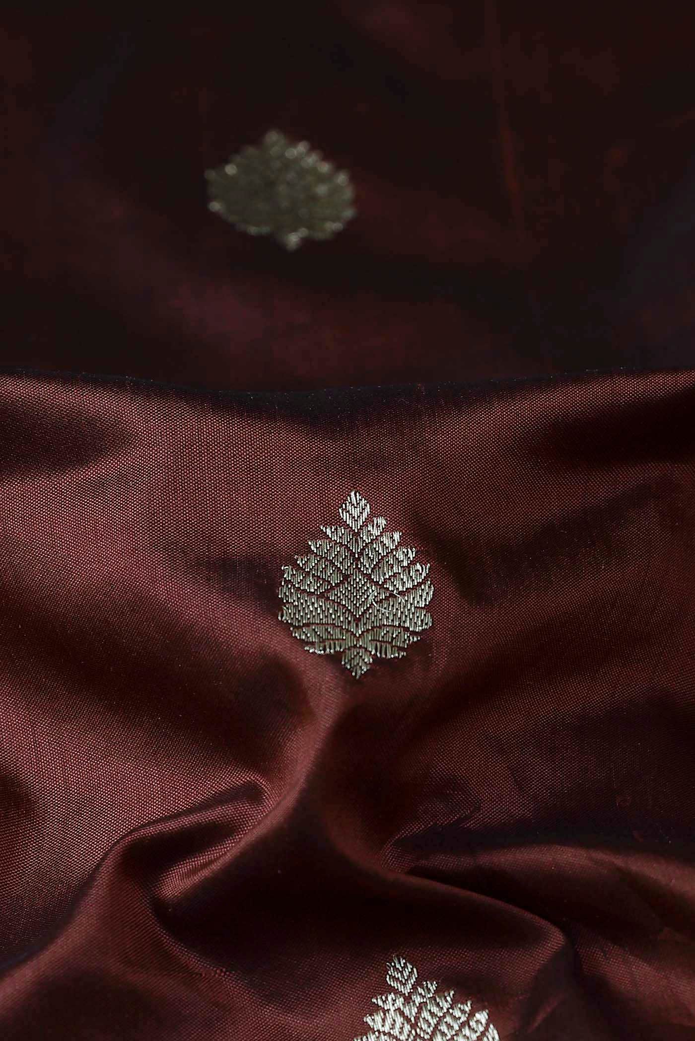Brown Banarasi Katan Silk Saree