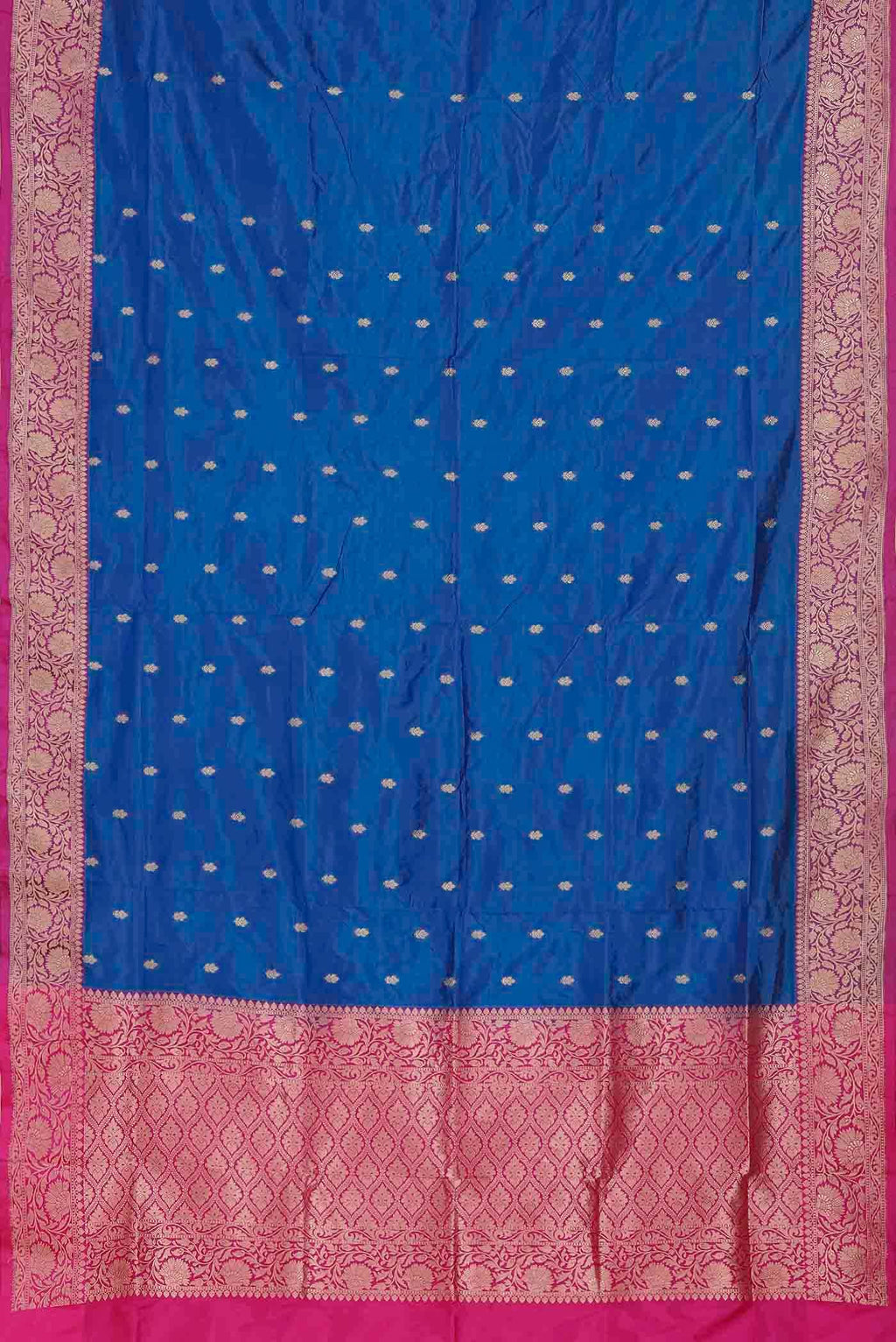 Blue Banarasi Katan Silk Saree