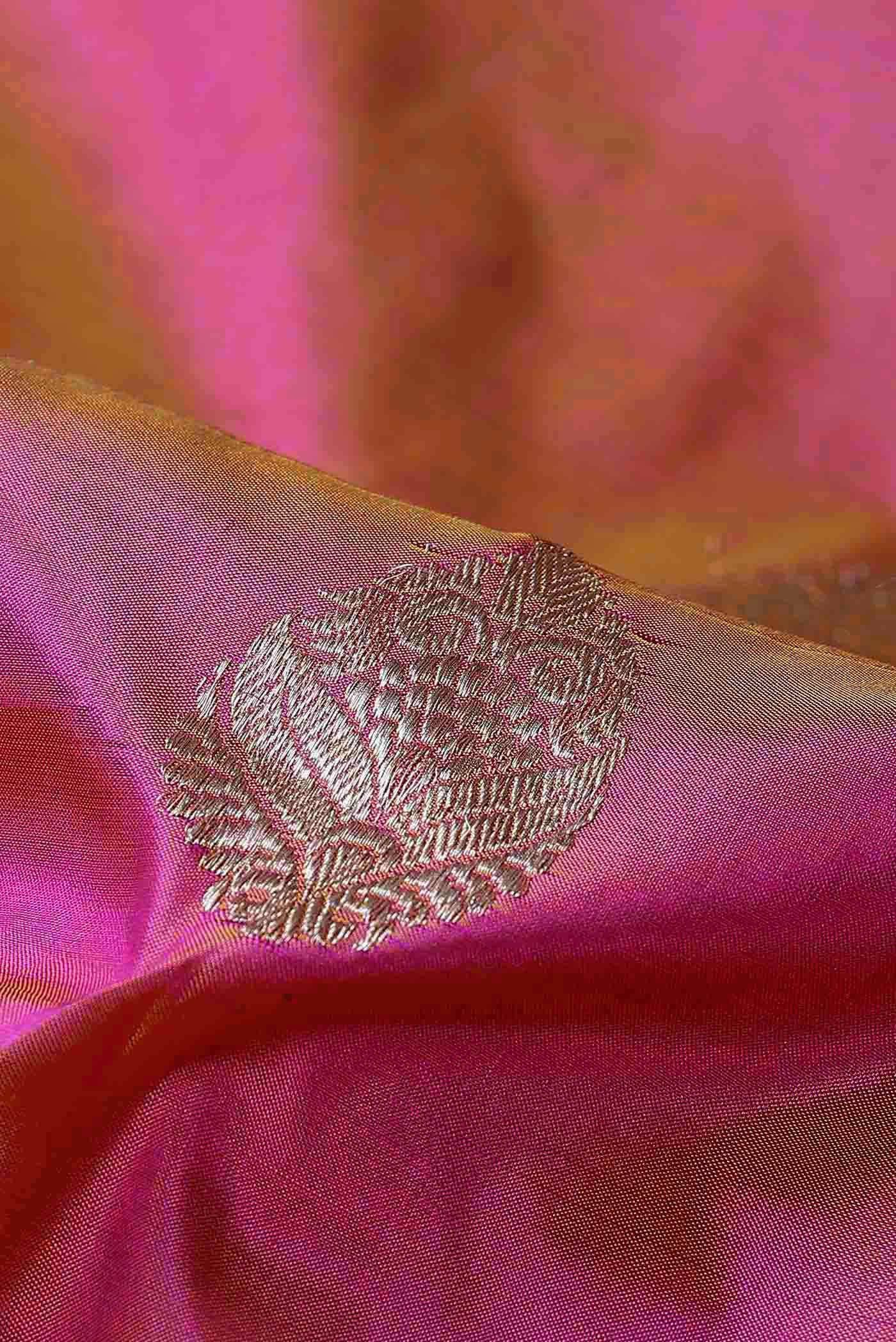 Pink Banarasi Katan Silk Saree