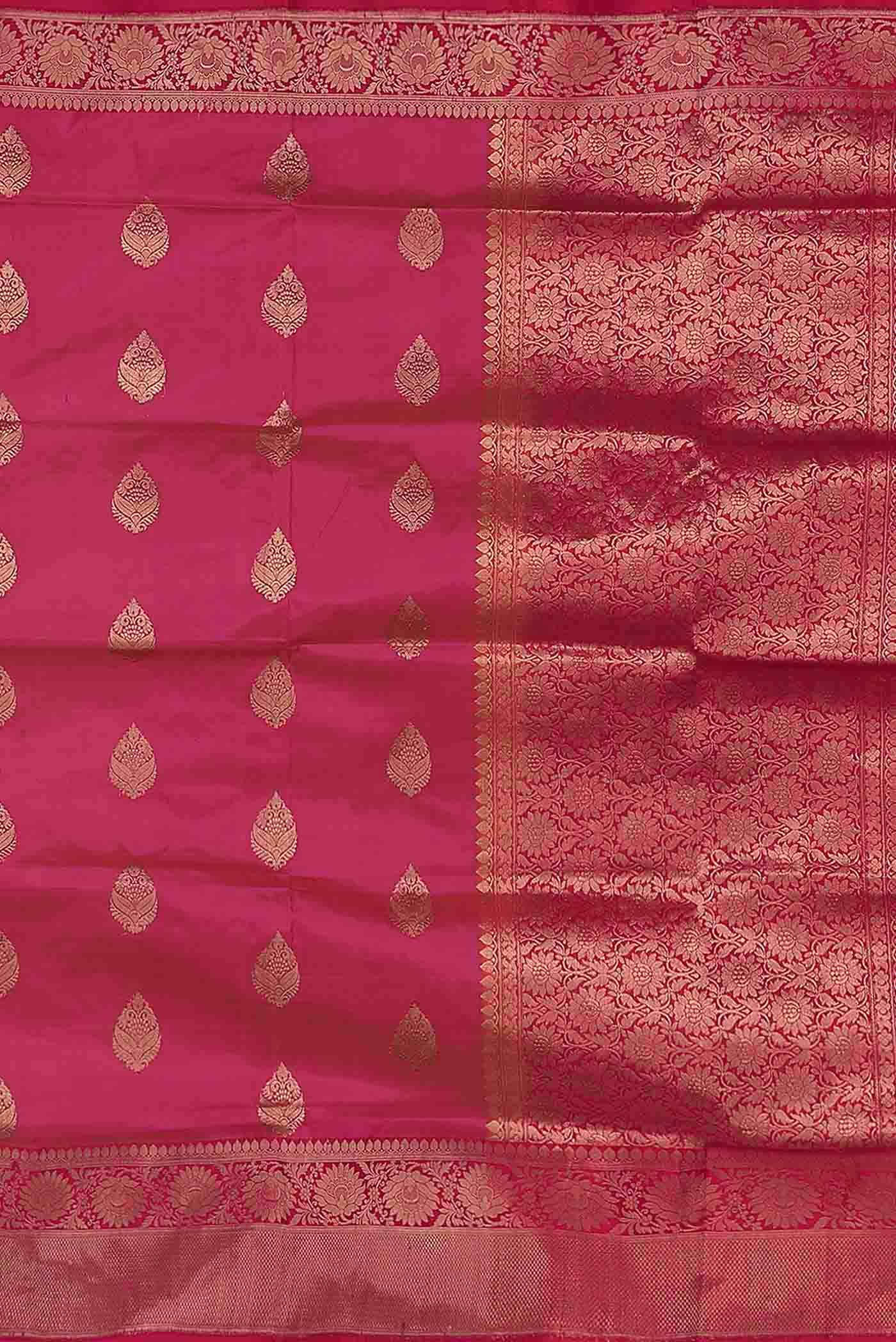 Pink Banarasi Katan Silk Saree