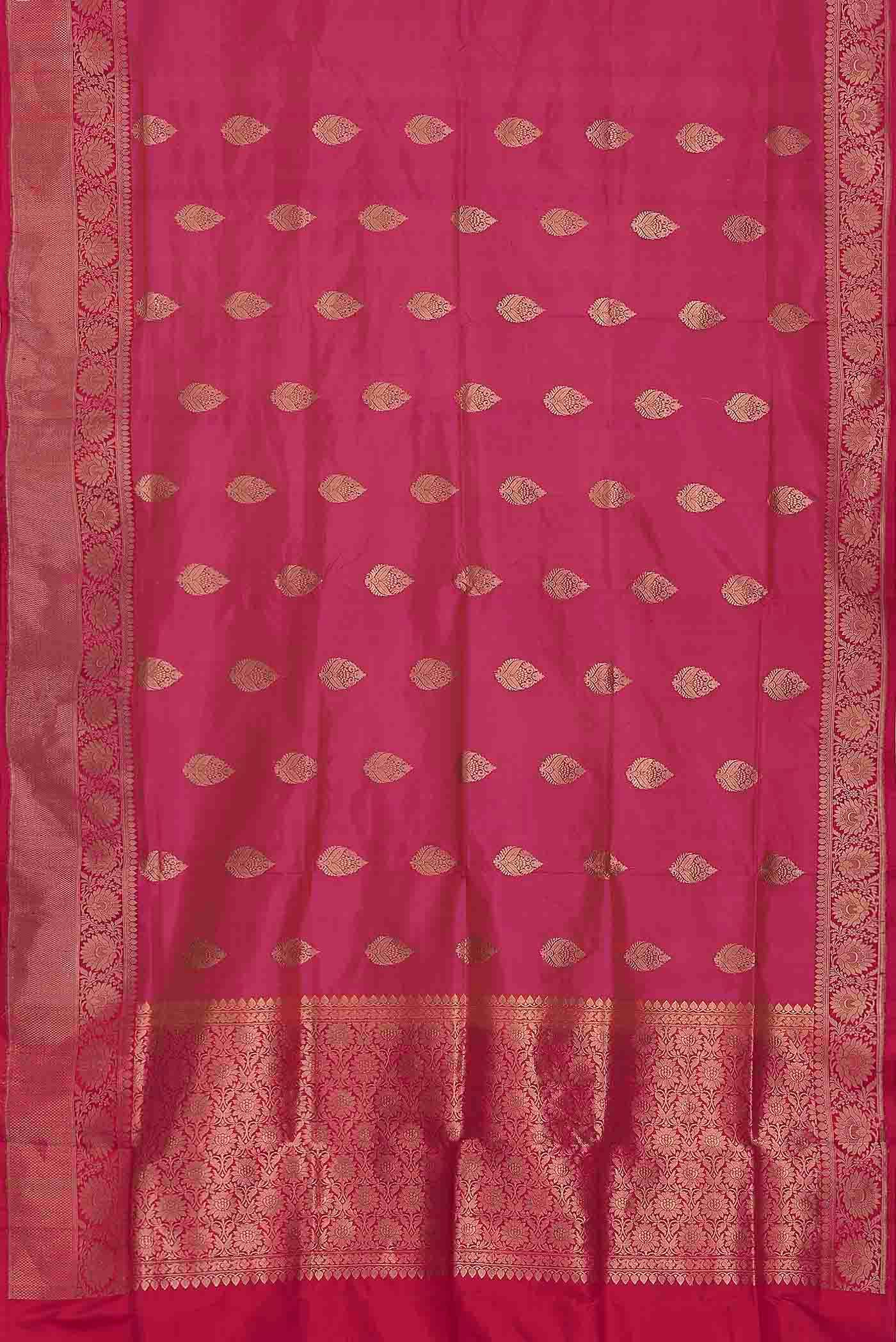 Pink Banarasi Katan Silk Saree