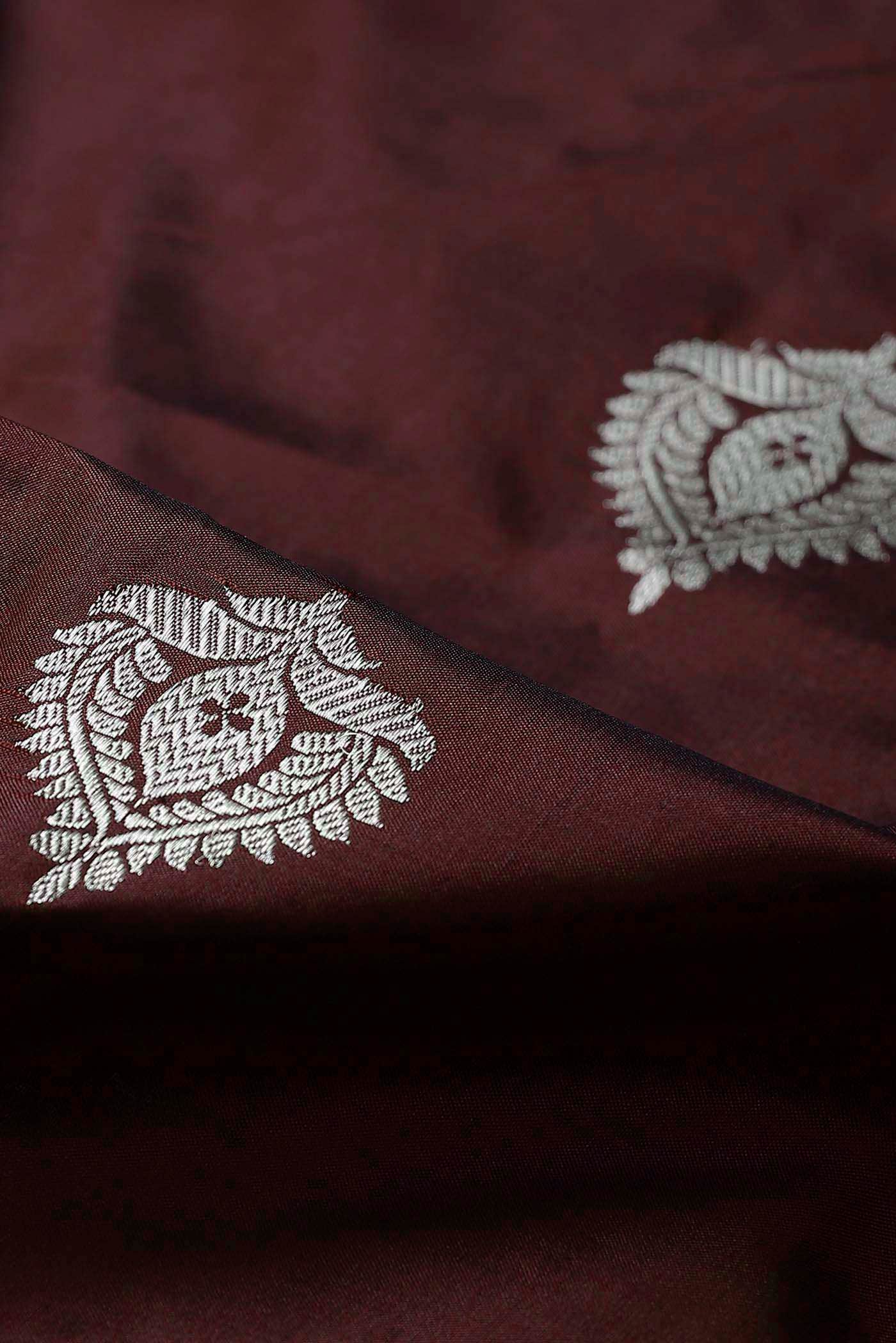 Brown Banarasi Katan Silk Saree