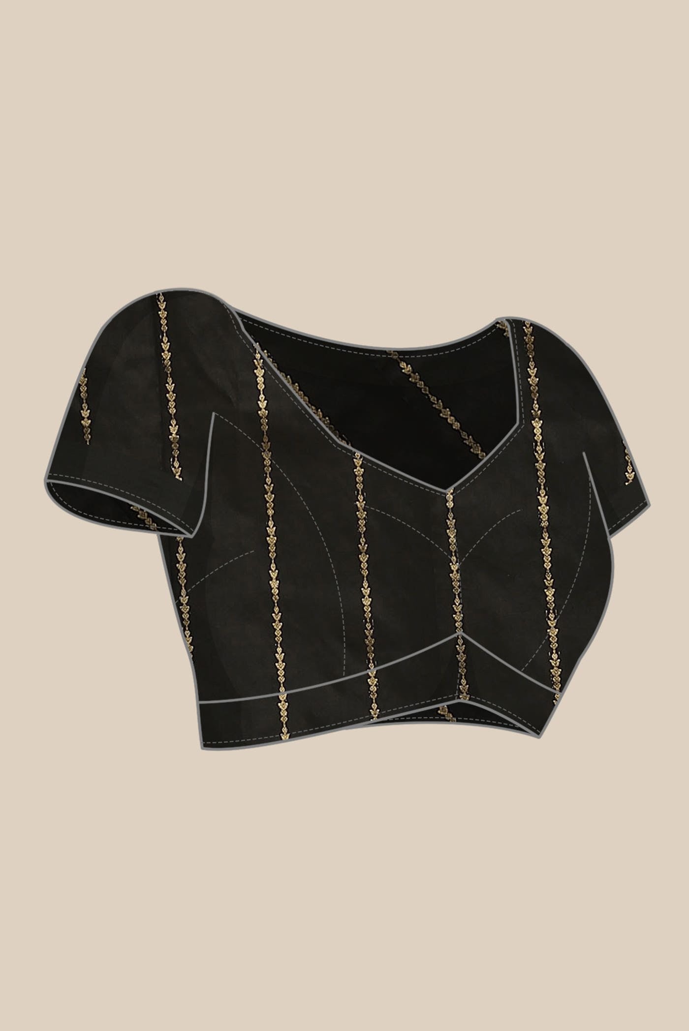 Black Banarasi Katan Silk Saree