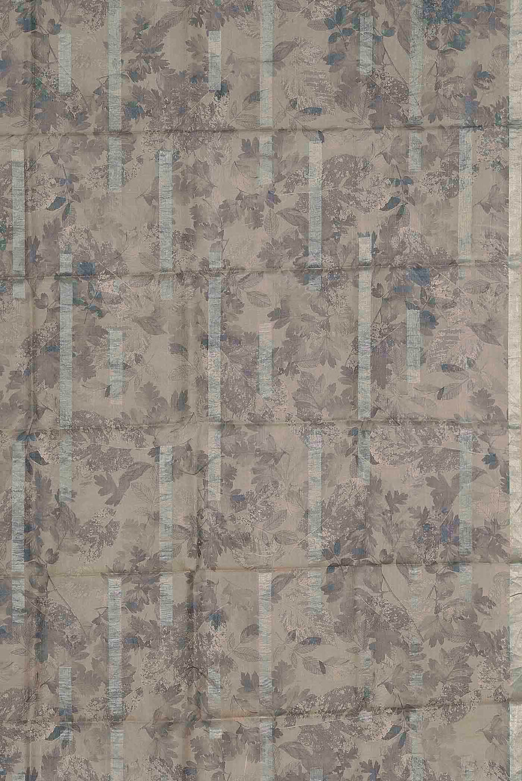 Beige Bhagalpuri Tussar Silk Saree