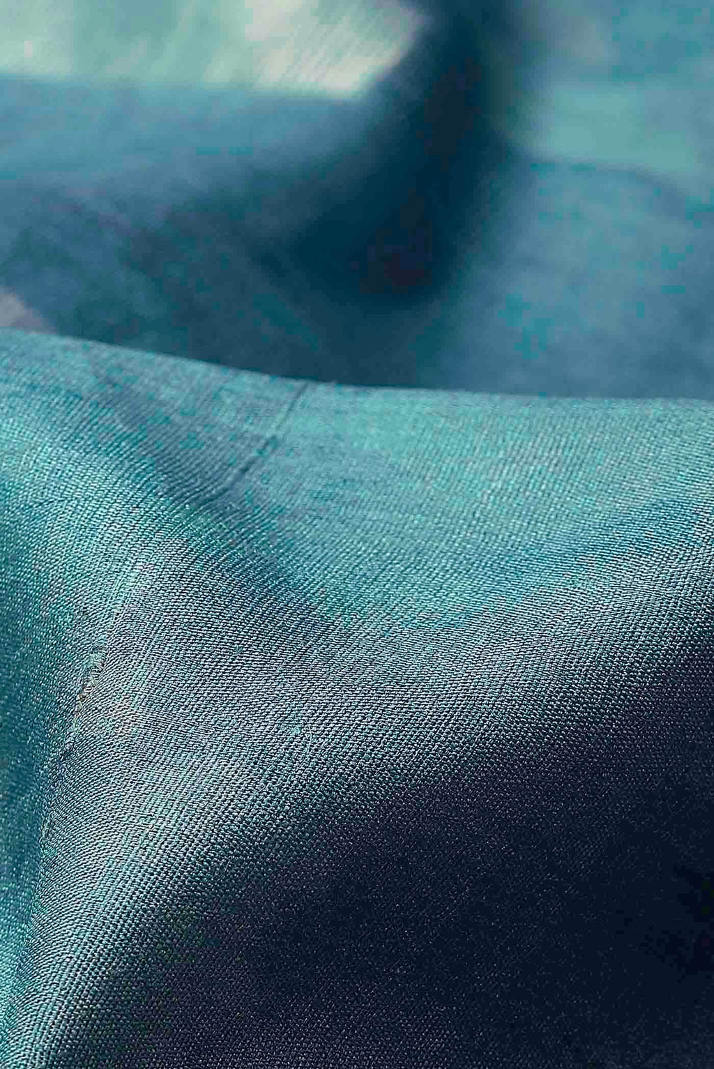 Blue Bhagalpuri Tussar Silk Saree