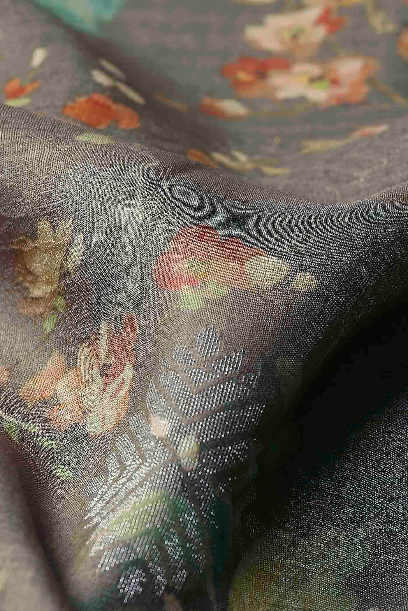Brown Bhagalpuri Tussar Silk Saree