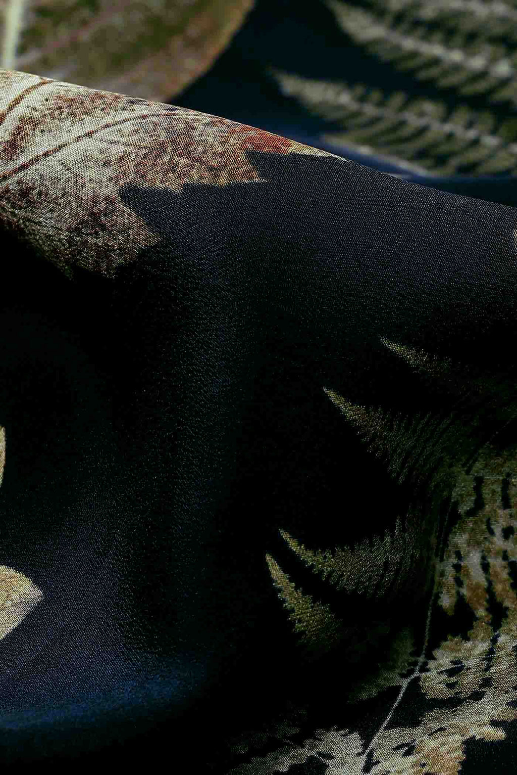 Black Mysore Crepe Saree