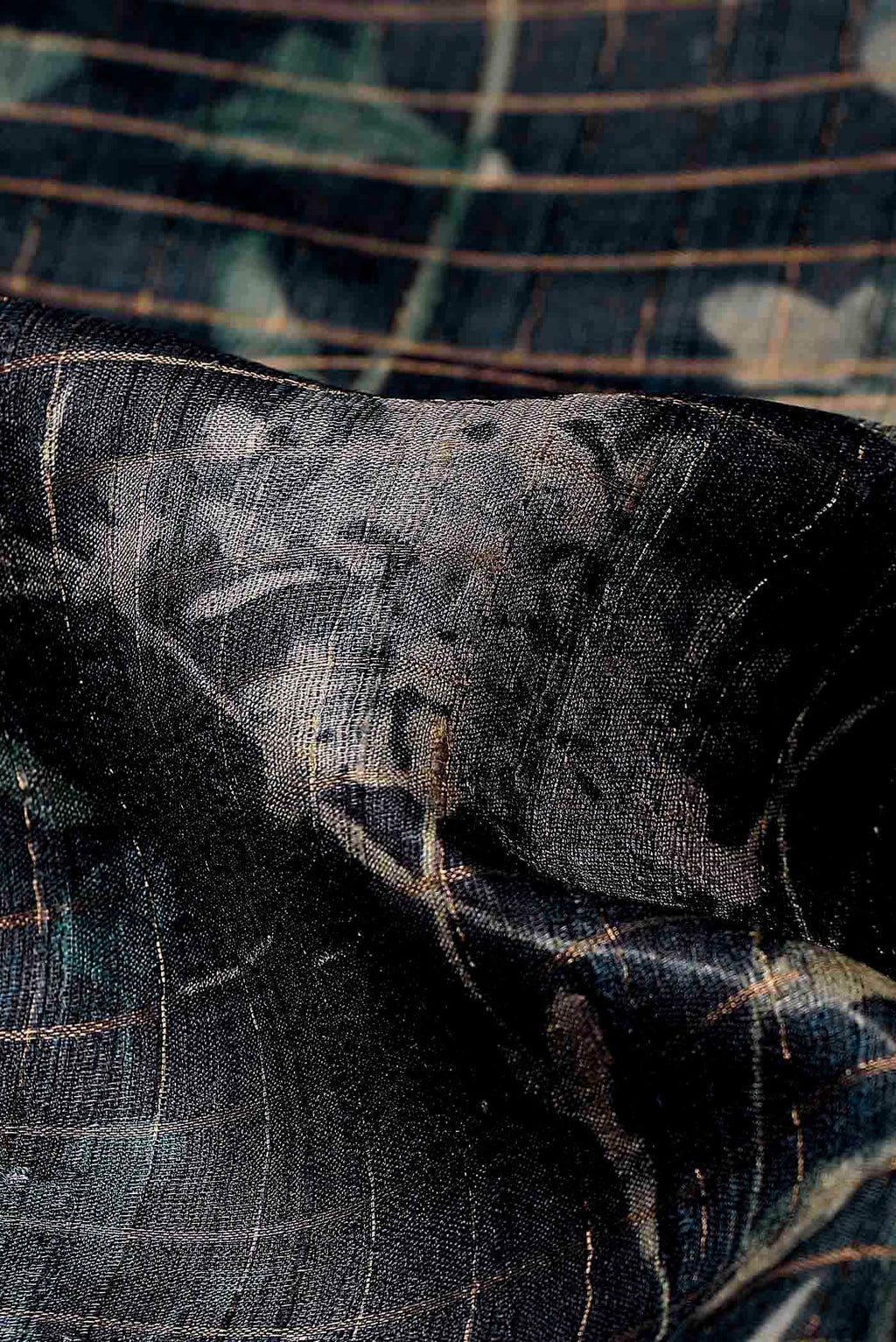 Blue Bhagalpuri Tussar Silk Saree