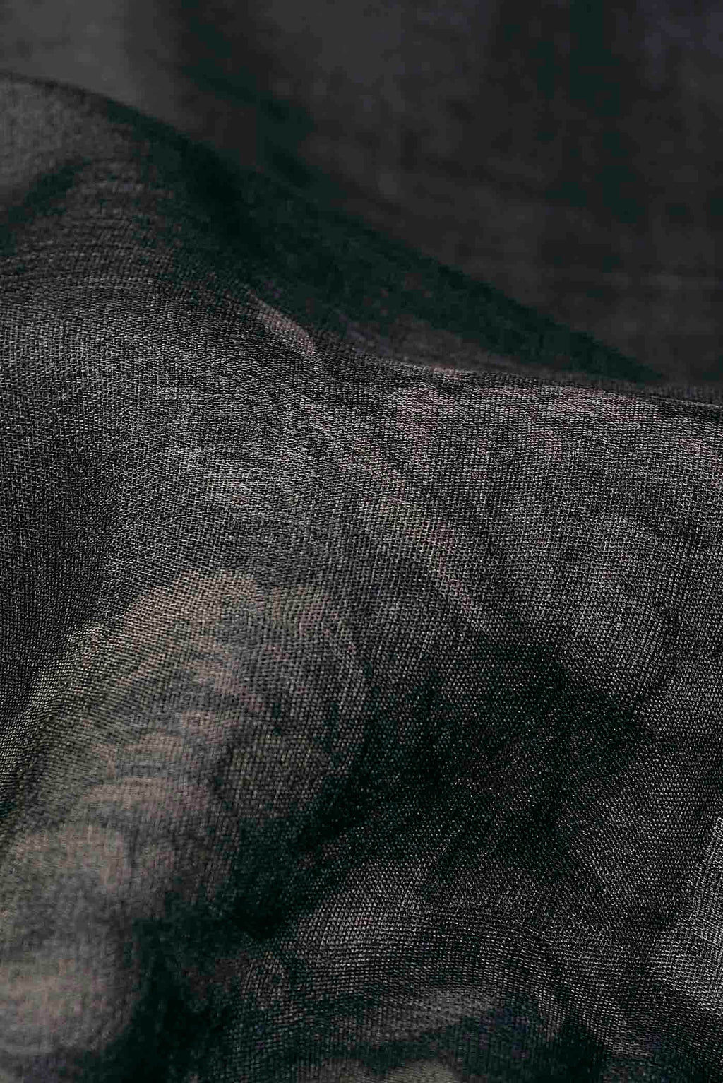 Black Bhagalpuri Tussar Silk Saree
