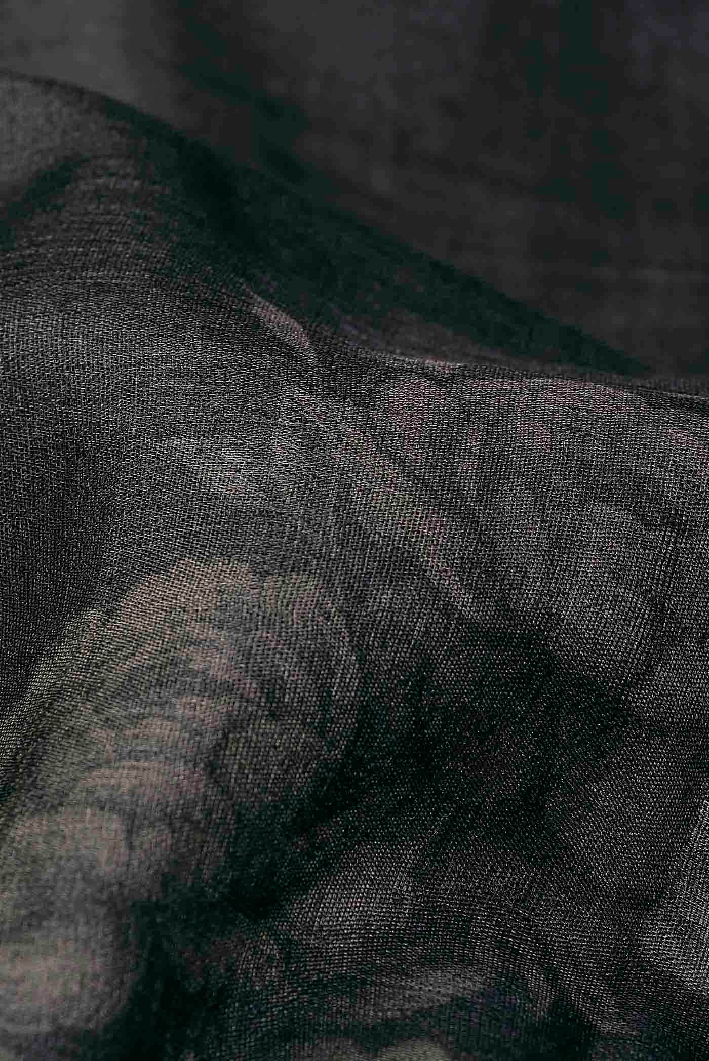 Black Bhagalpuri Tussar Silk Saree