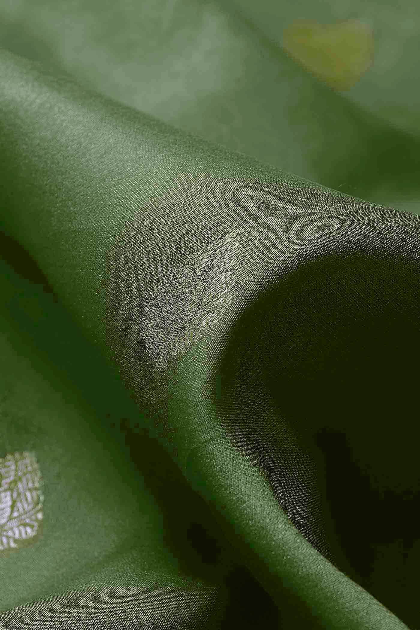 Green Tussar Silk Saree