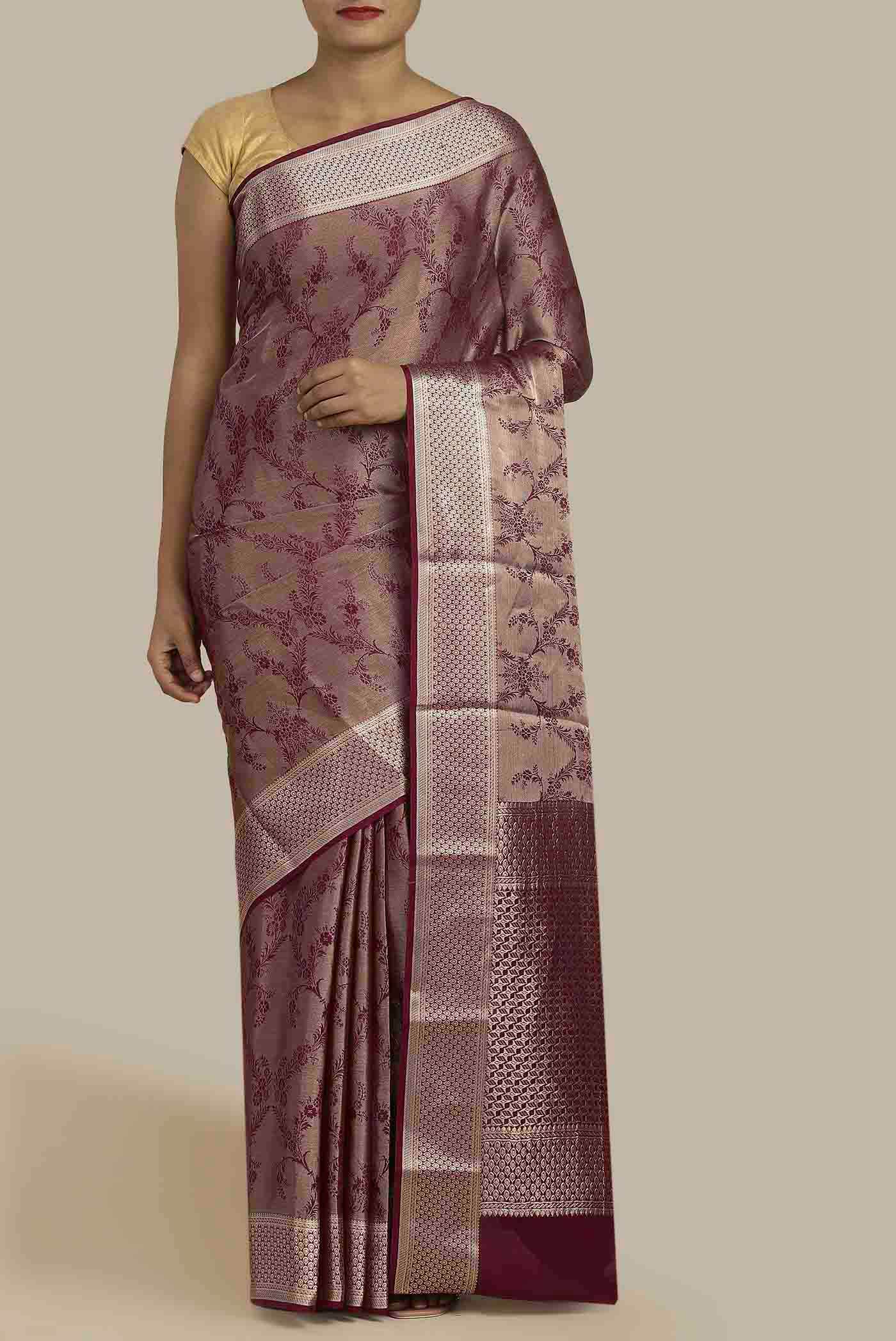 Multi Mysore Crepe Saree