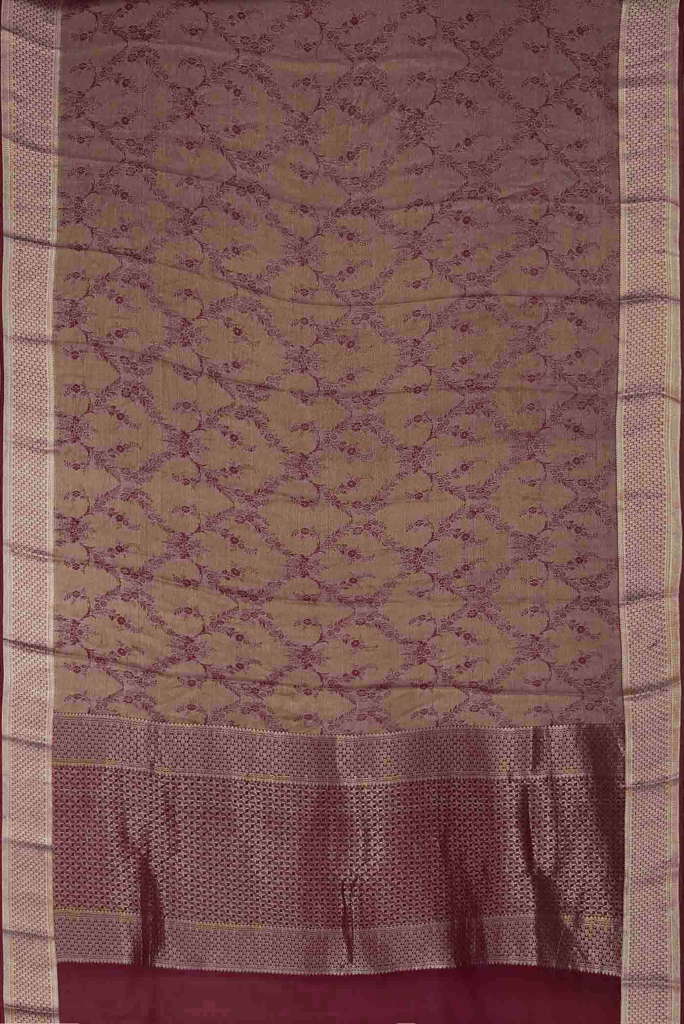 Multi Mysore Crepe Saree