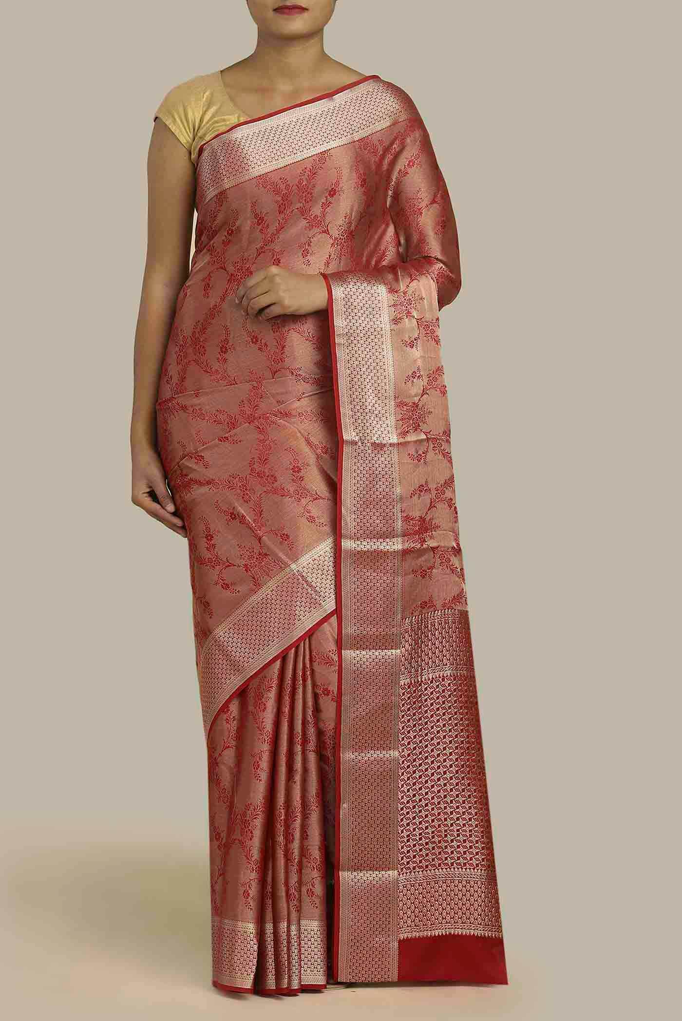 Multi Mysore Crepe Saree