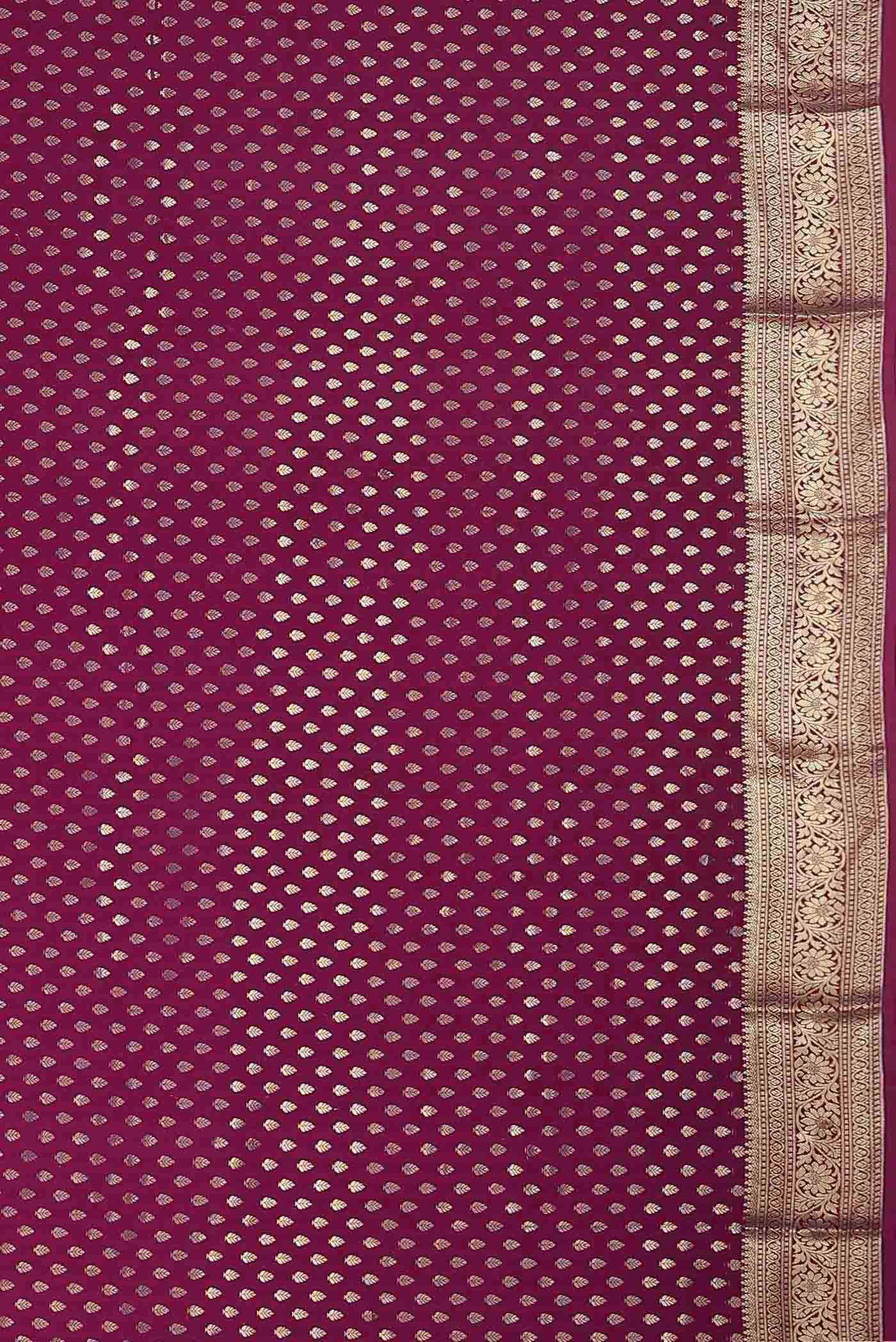 Pink Mysore Crepe Saree