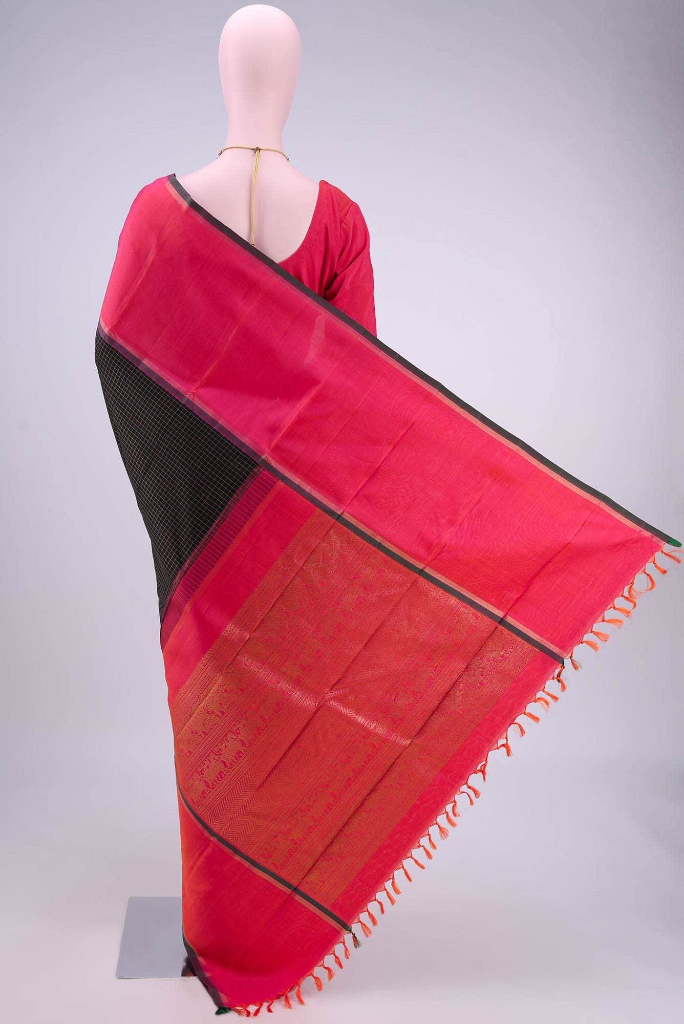 Black Kanchipuram Saree