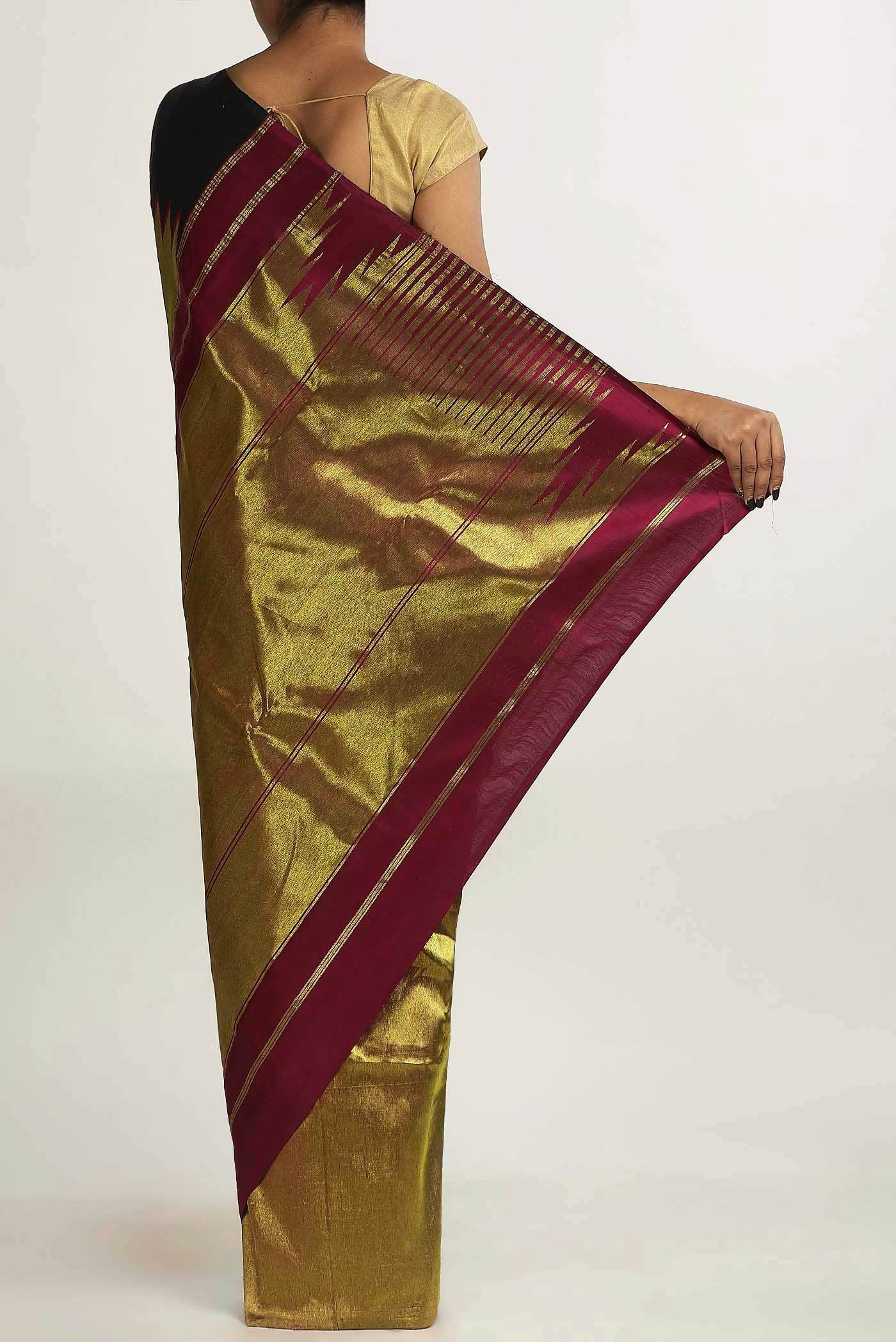Black Kanchipuram Silk Saree