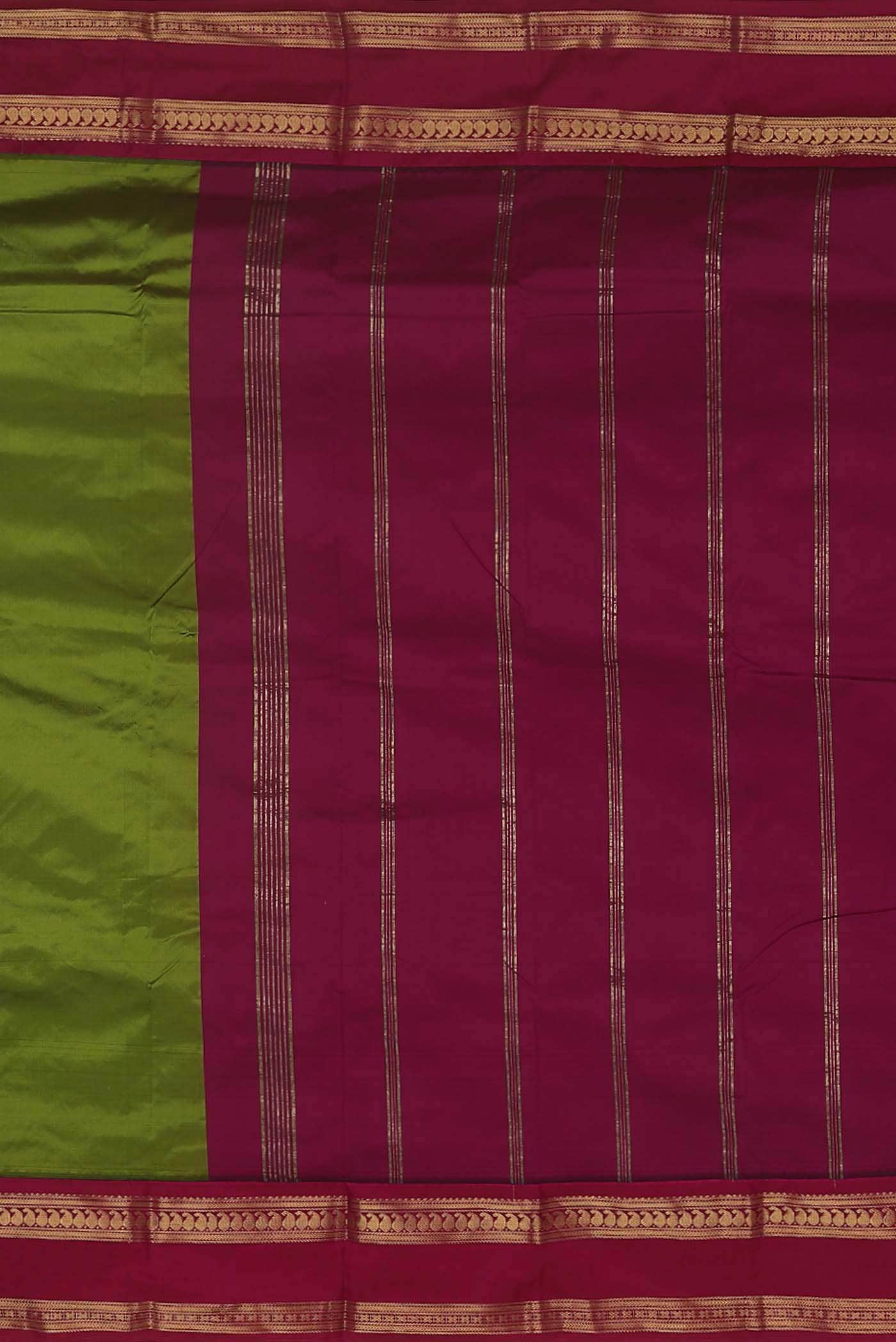 Green Blended Bangalore Silk Saree
