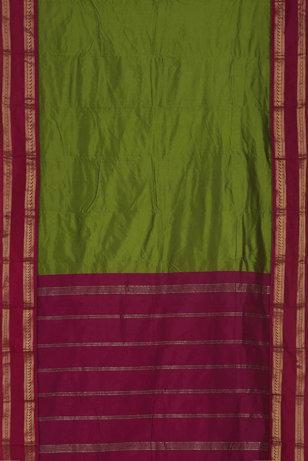 Green Blended Bangalore Silk Saree
