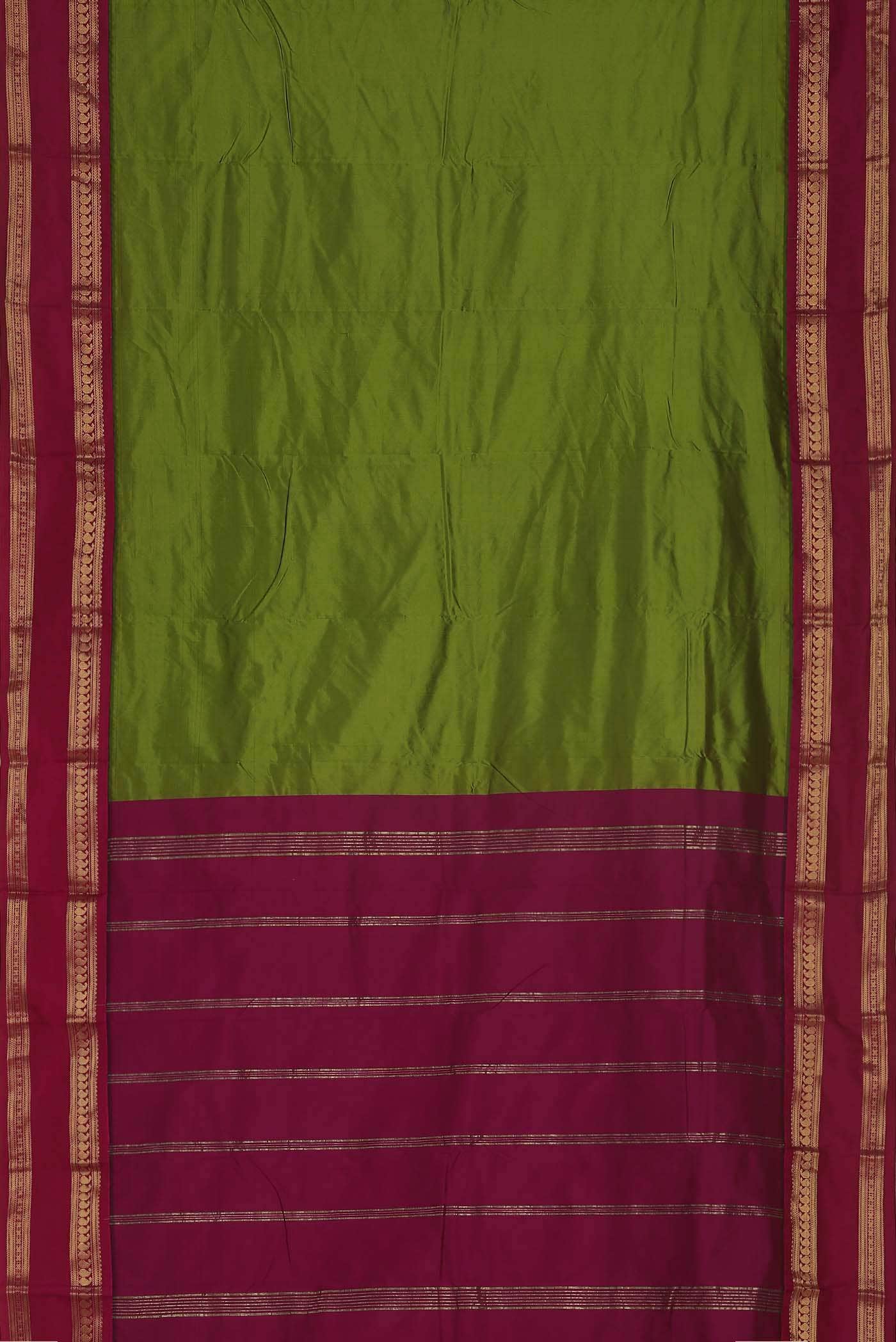 Green Blended Bangalore Silk Saree