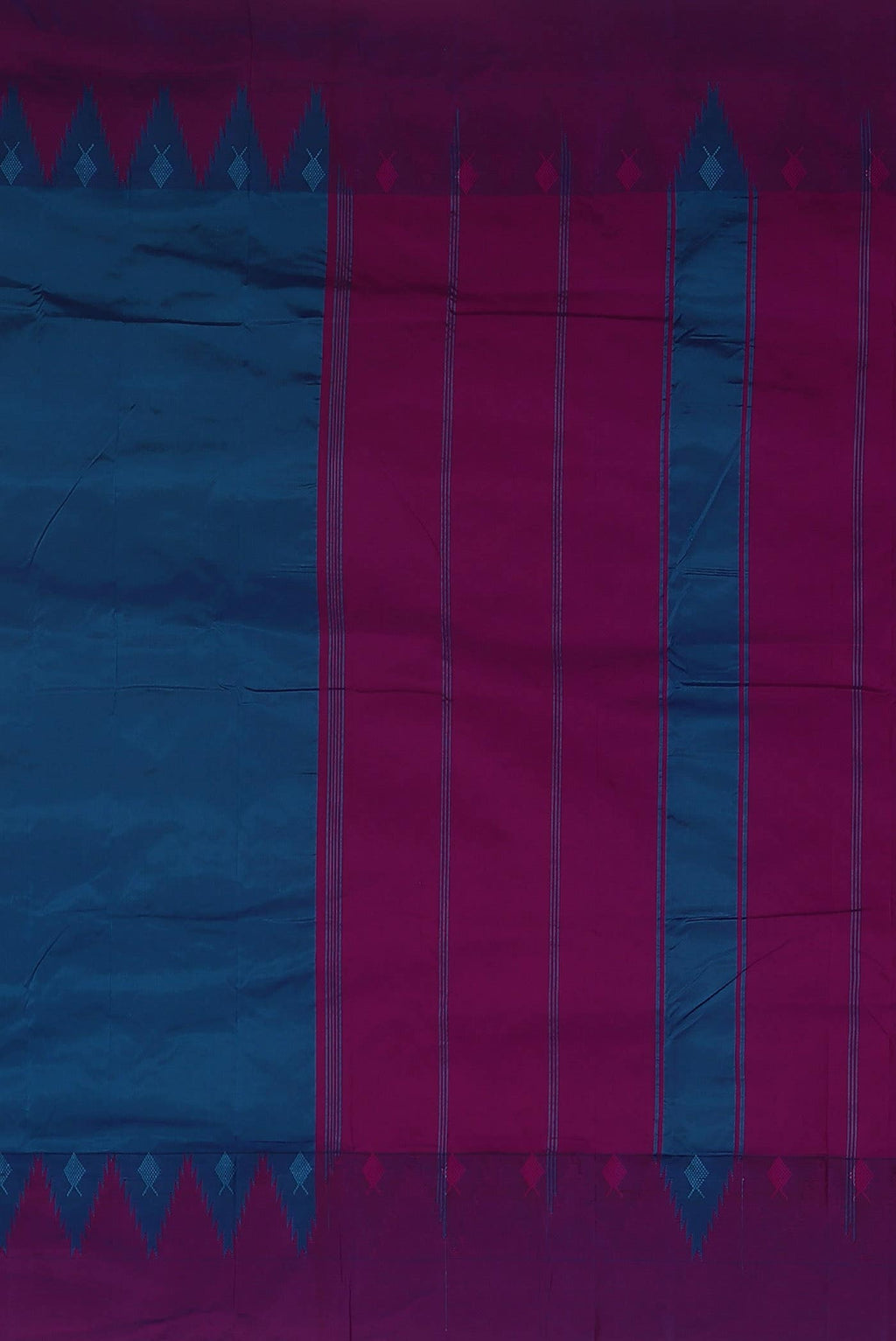 Blue Blended Bangalore Silk Saree