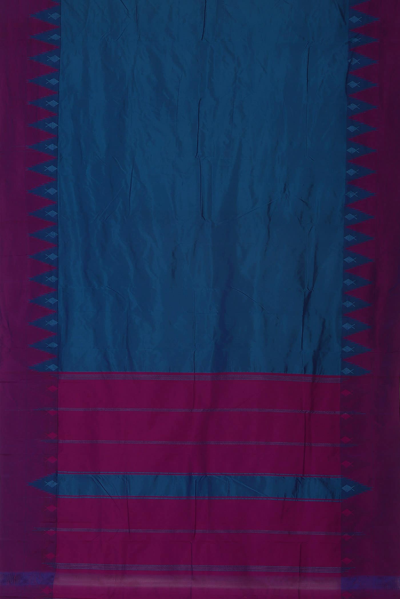 Blue Blended Bangalore Silk Saree