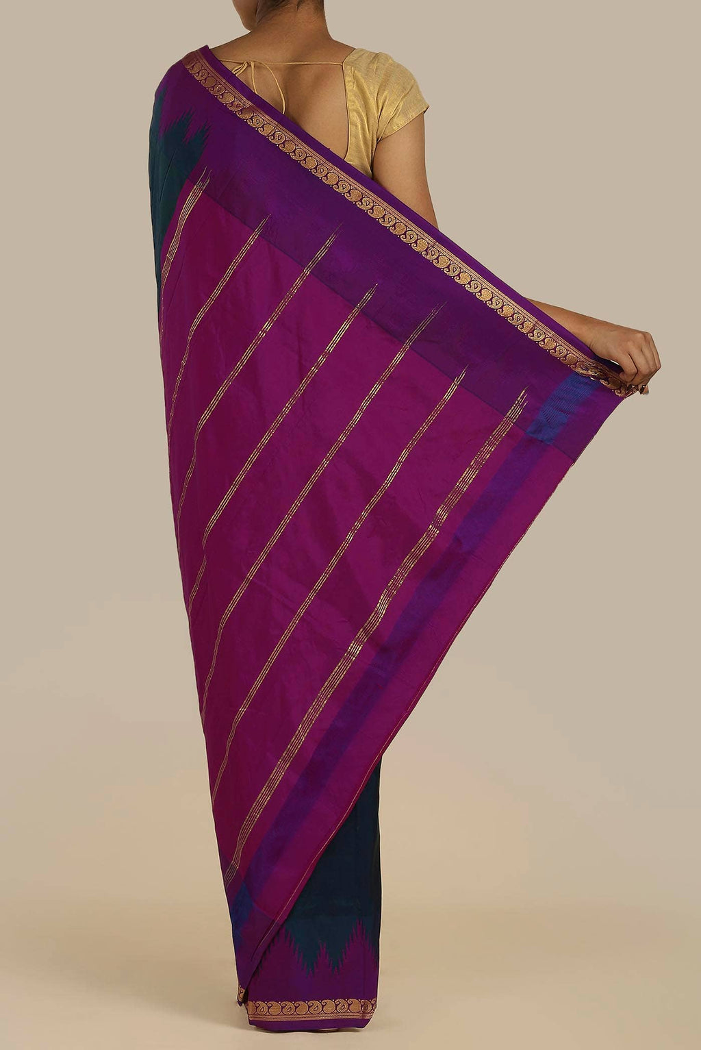 Blue Bangalore Silk Saree