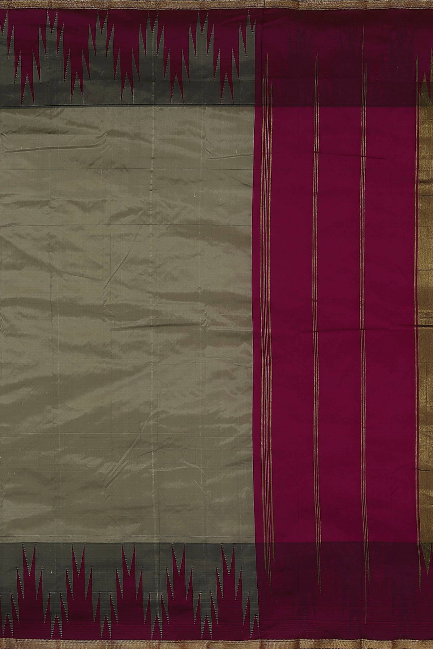 Green Dual Tone Bangalore Silk Saree