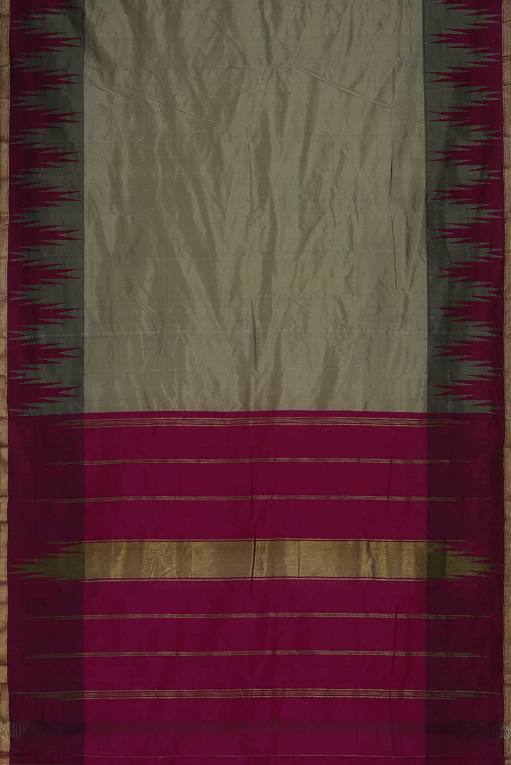 Green Dual Tone Bangalore Silk Saree
