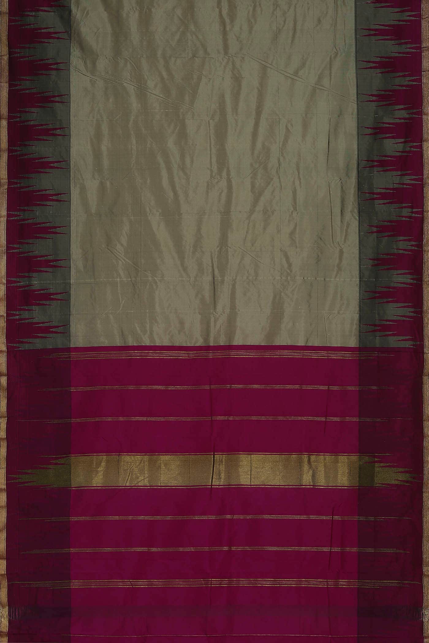 Green Dual Tone Bangalore Silk Saree