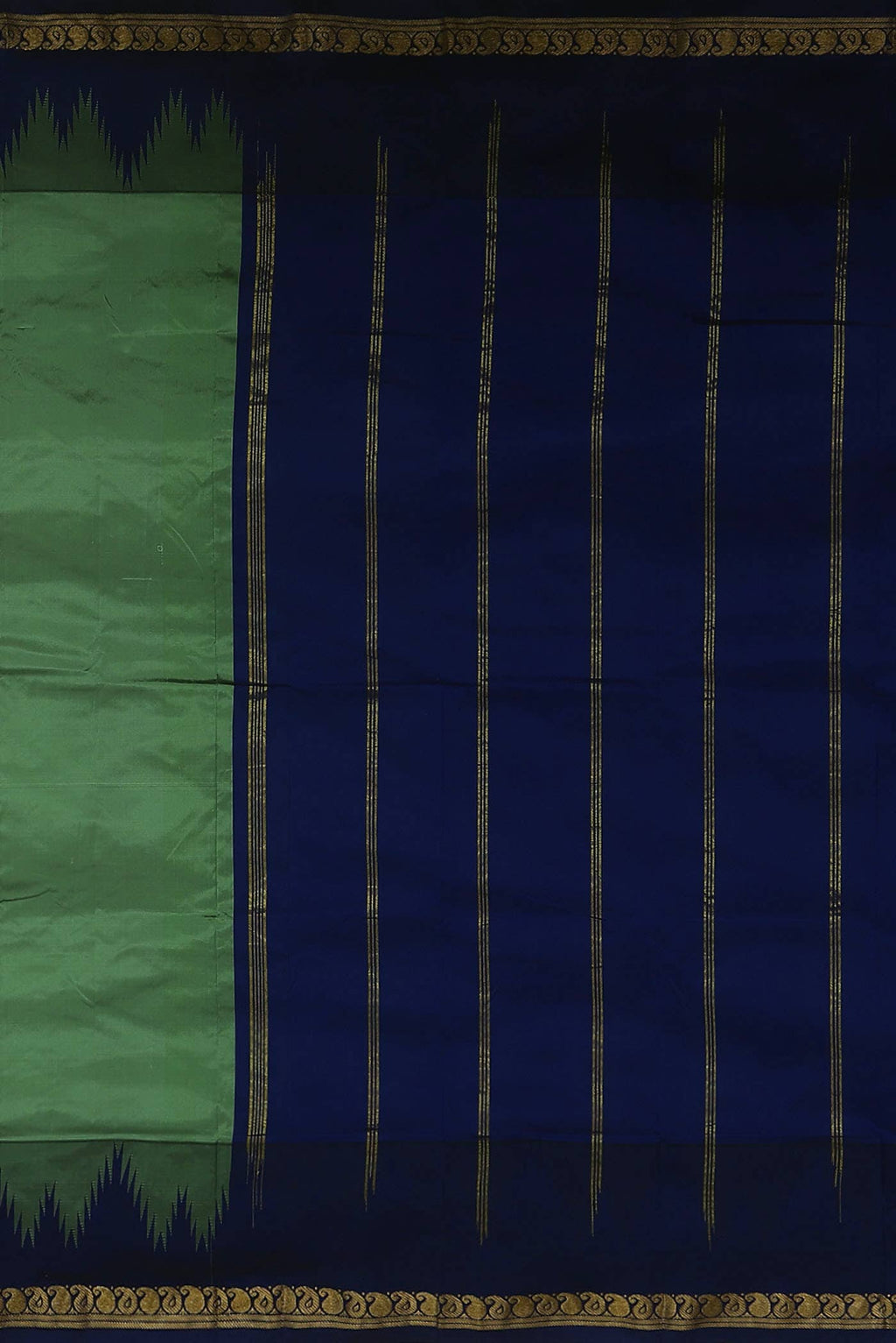 Green Blended Bangalore Silk Saree