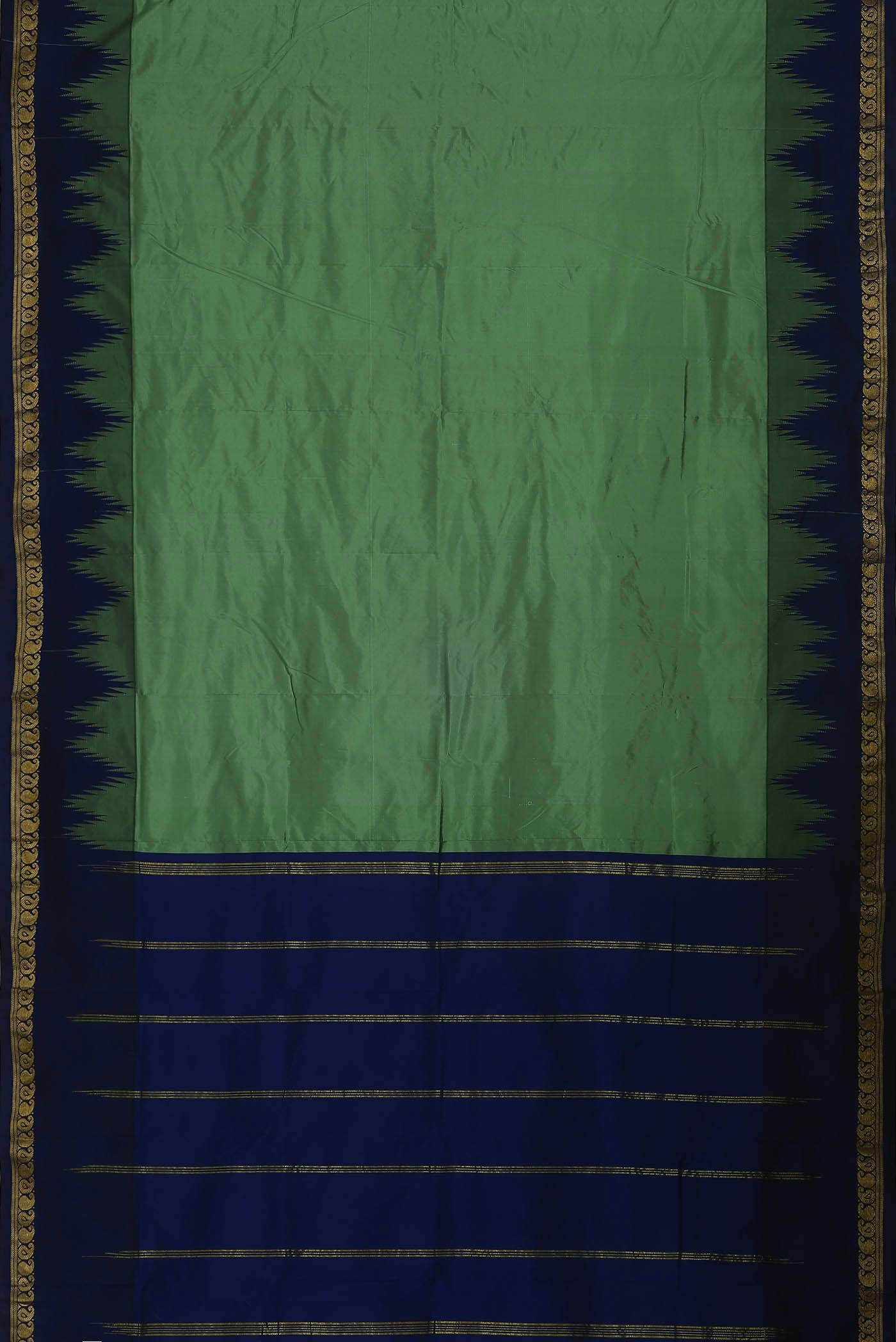 Green Blended Bangalore Silk Saree