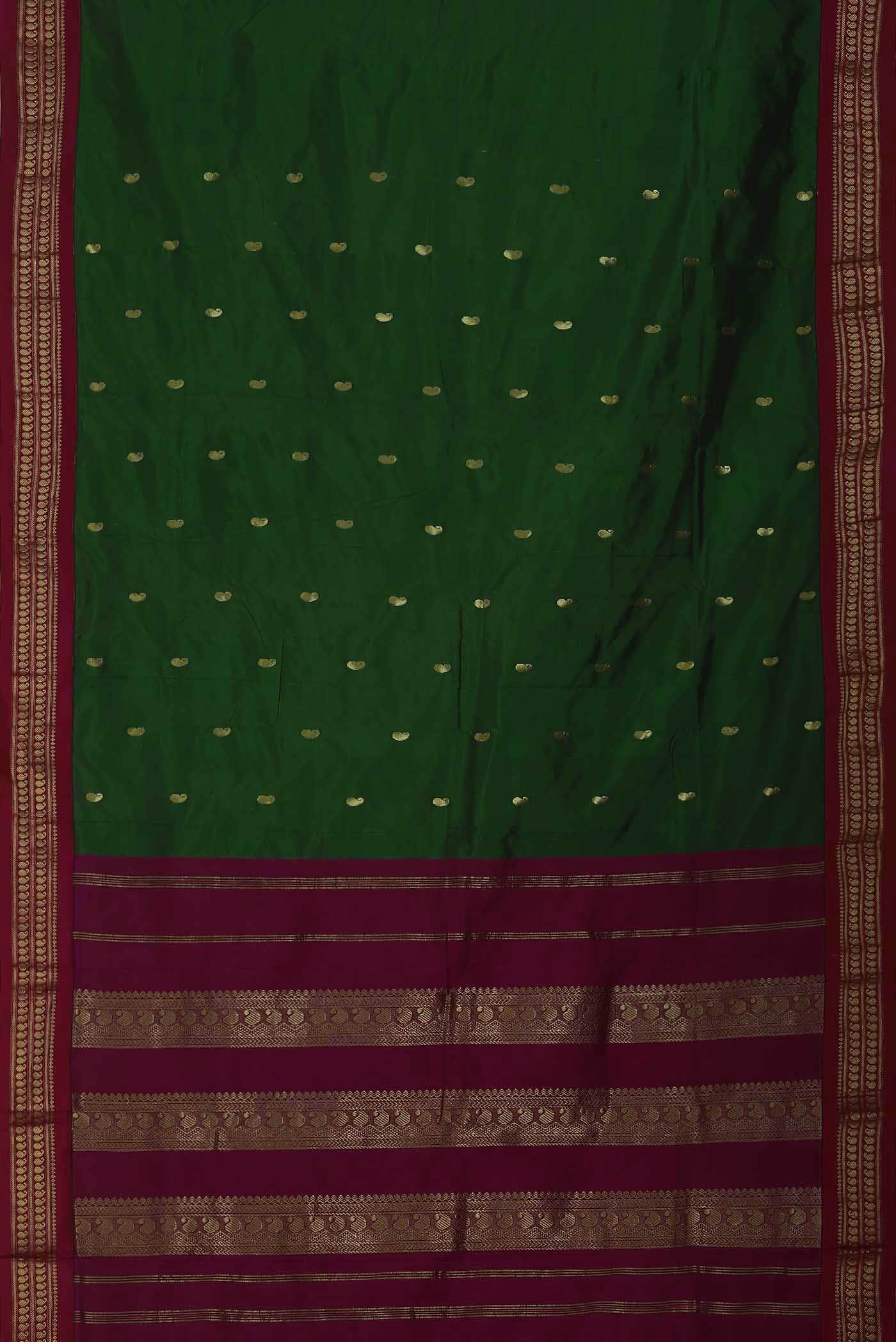Green Blended Bangalore Silk Saree