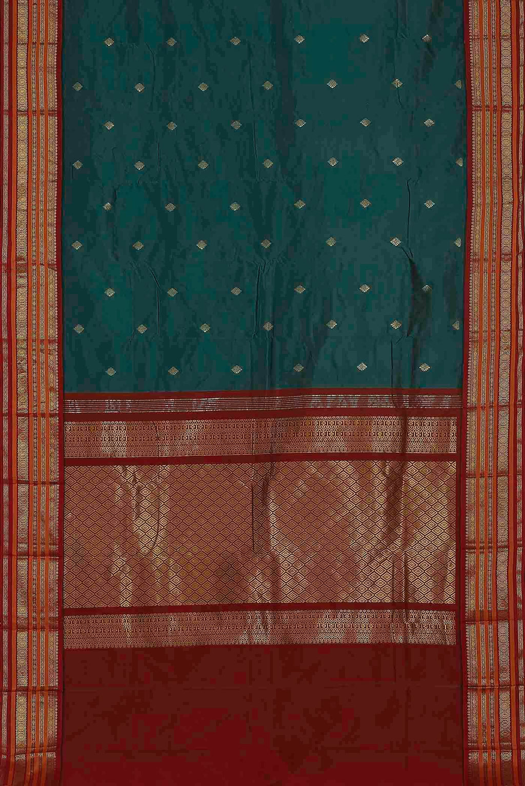 Blue Blended Bangalore Silk Saree