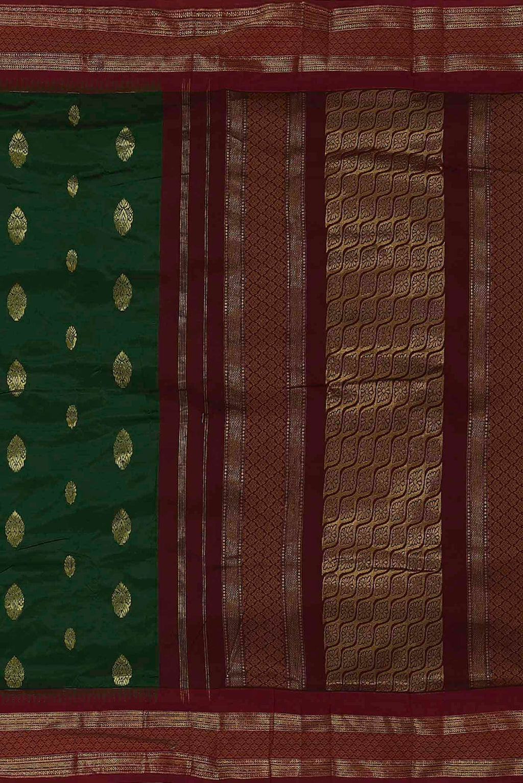 Green Bangalore Silk Saree