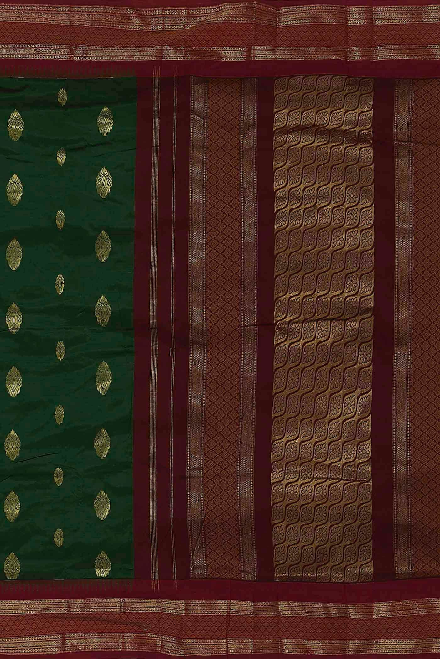 Green Bangalore Silk Saree